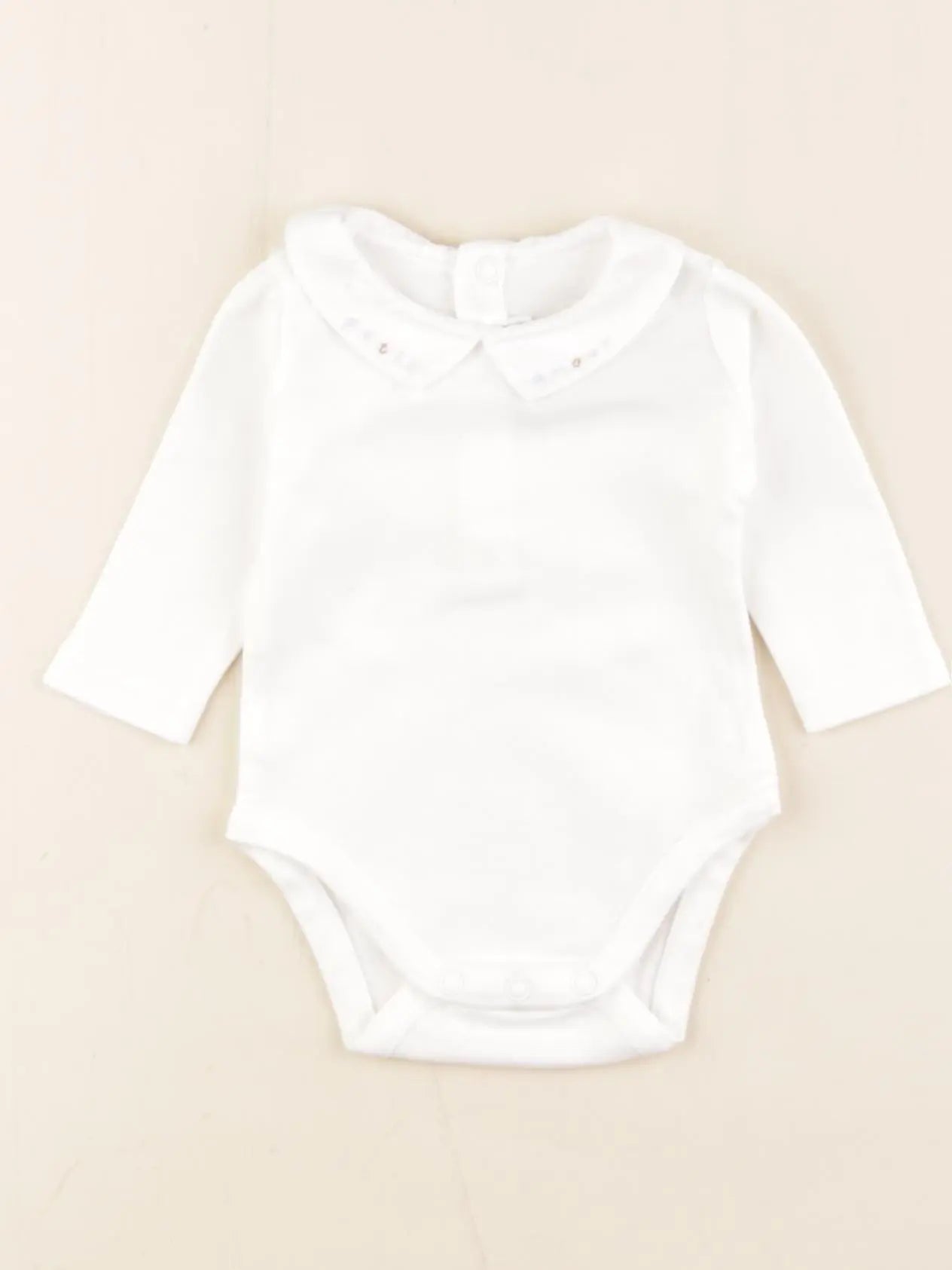 Jacadi - body à col blanc - 1 mois