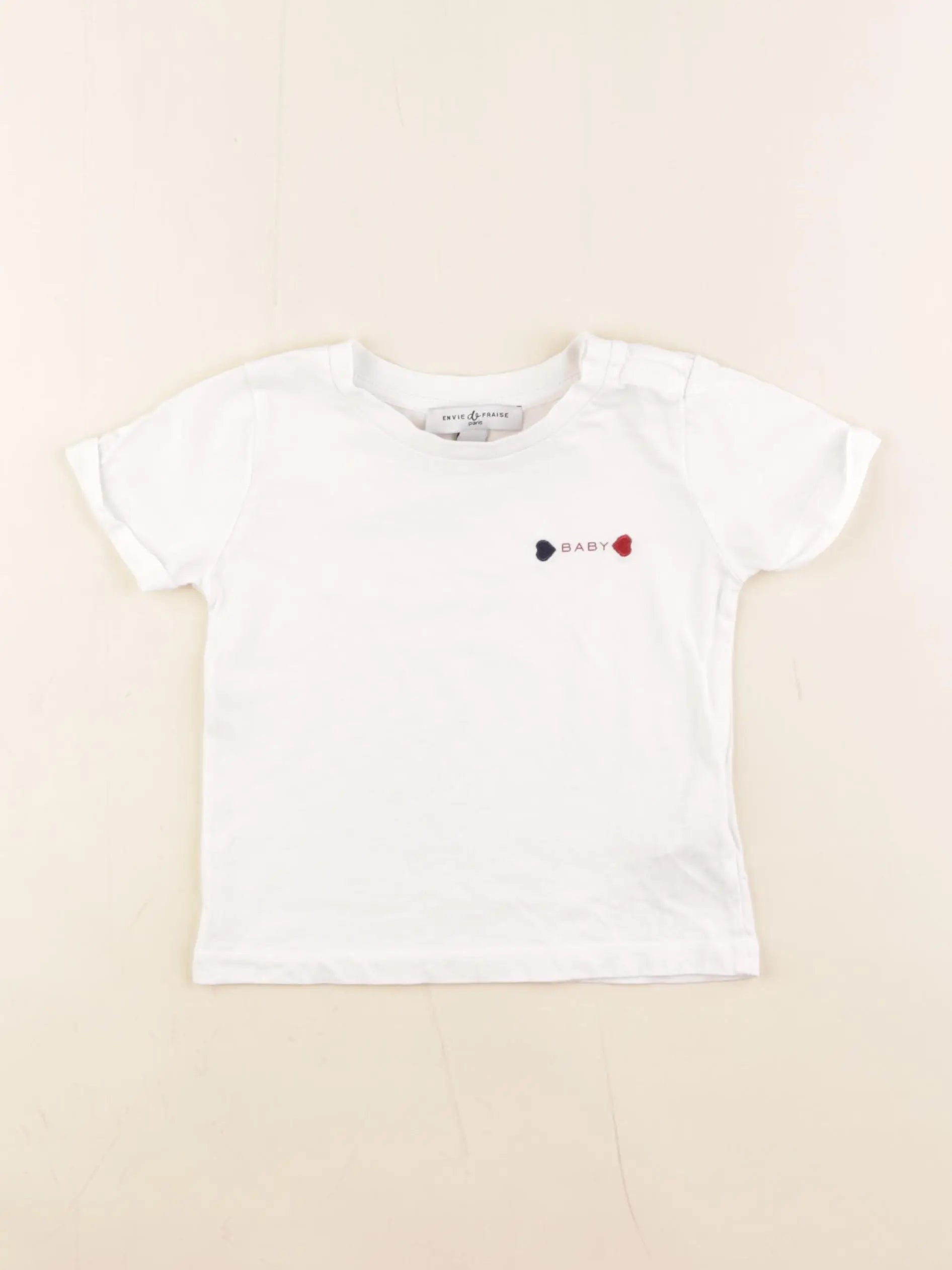 Envie de Fraise - tee-shirt blanc - 12/18 mois
