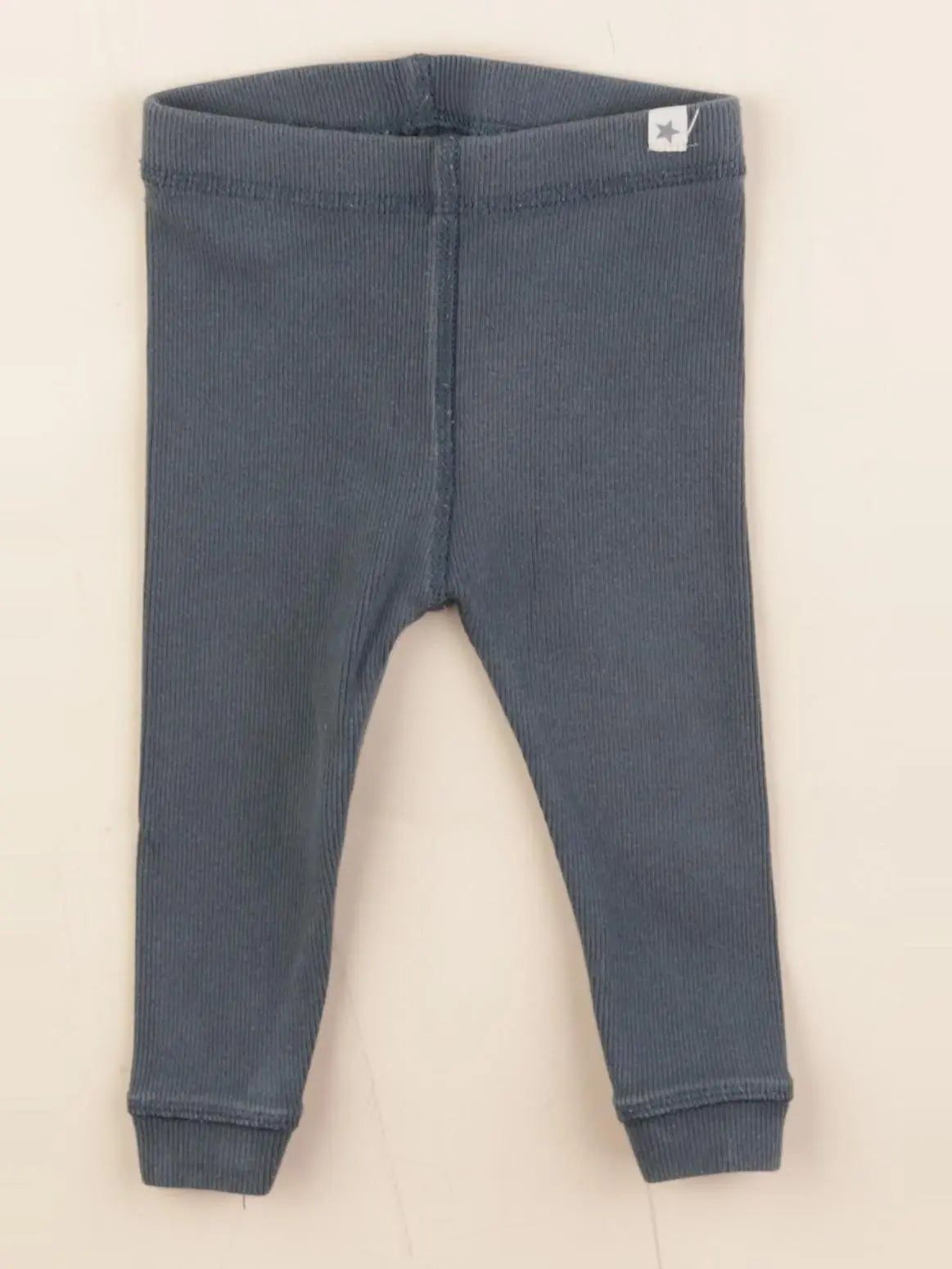 Zara - legging bleu - 6/9 mois