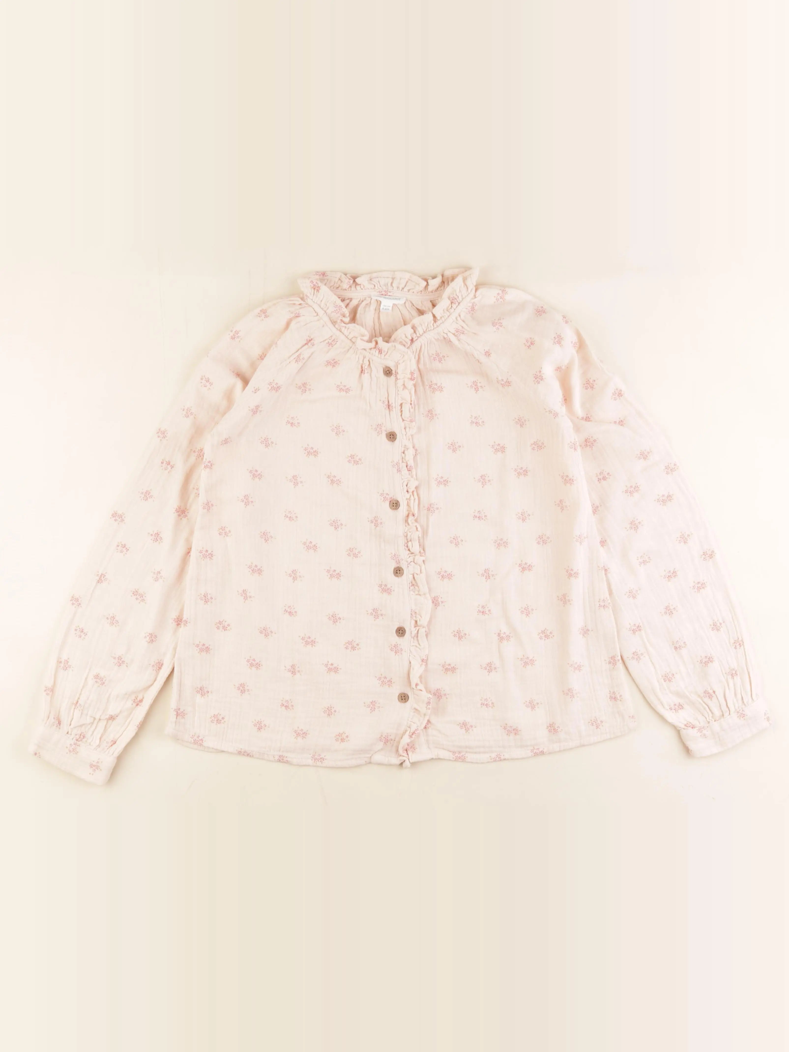Vertbaudet - chemise rose - 9 ans