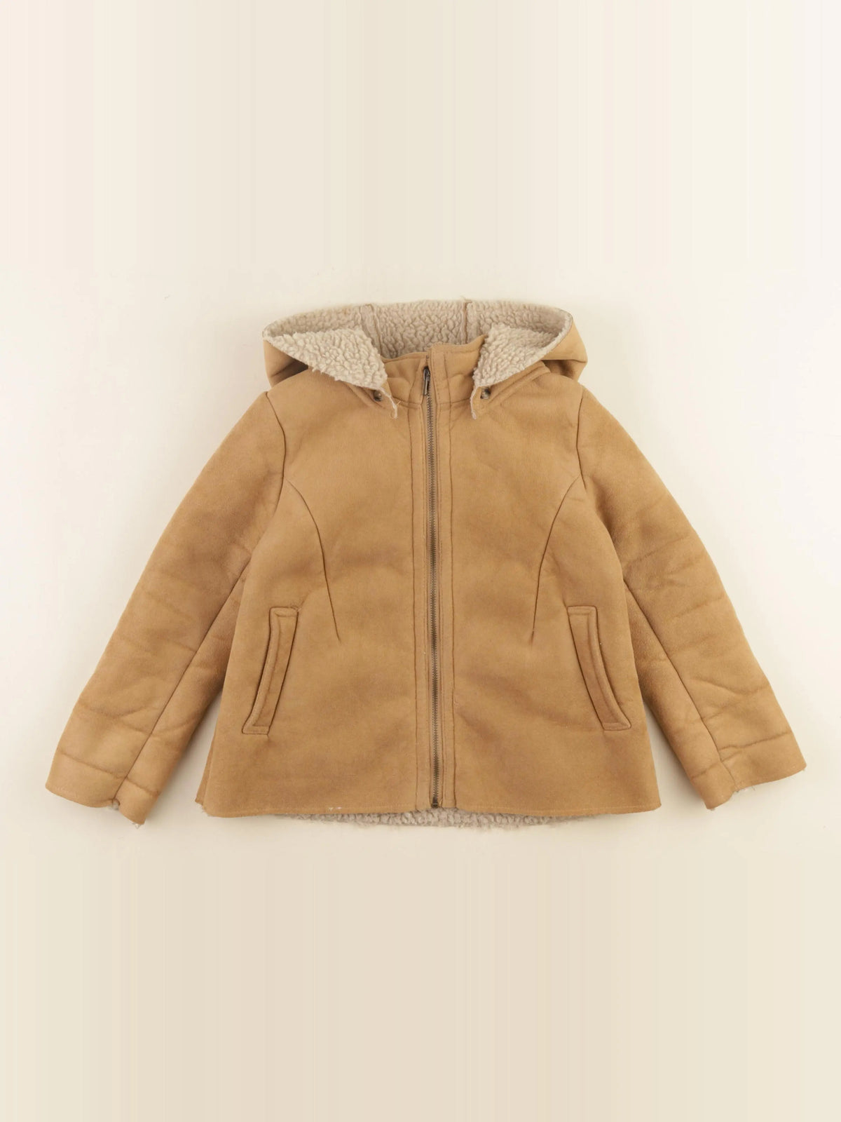 Monoprix - veste doublé marron - 4 ans
