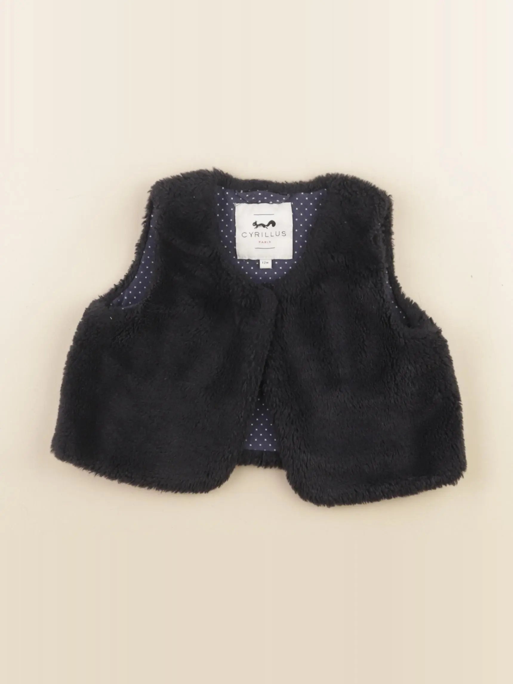 Cyrillus - gilet bleu - 12 mois