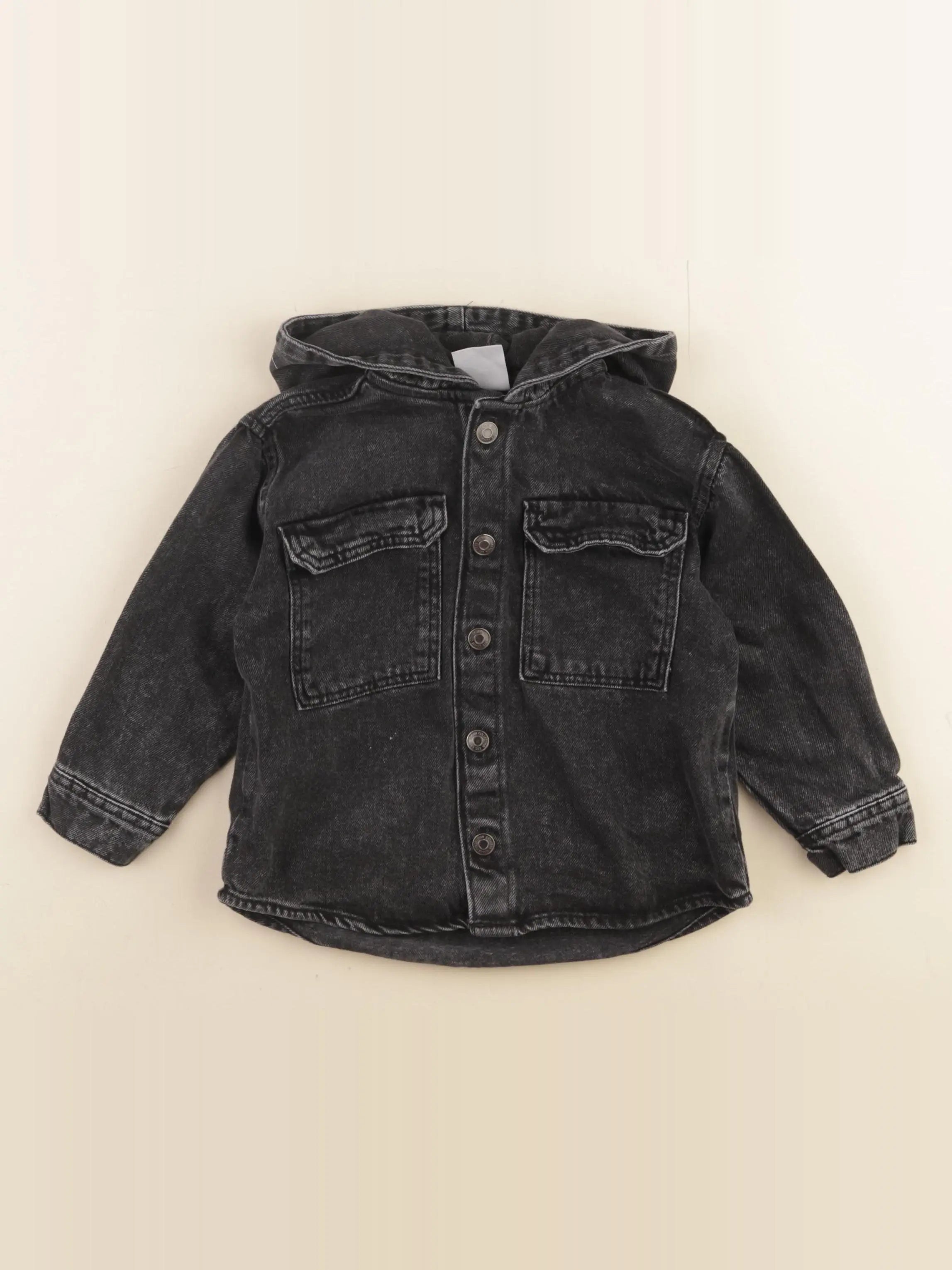 Zara - veste noir - 12/18 mois