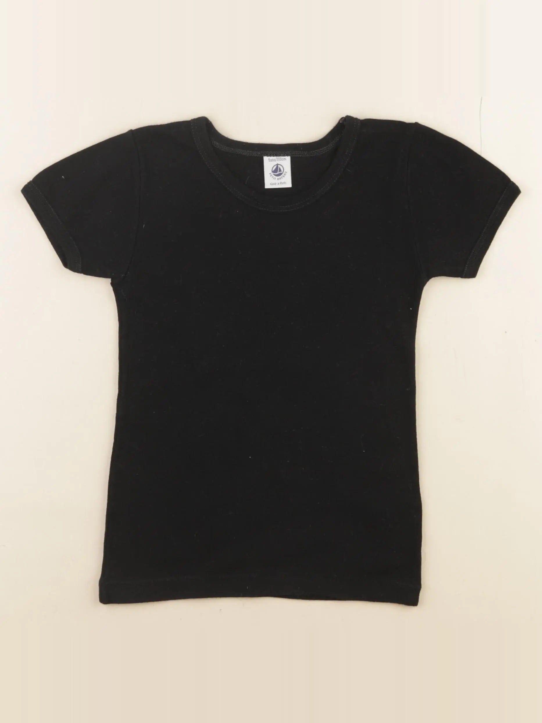Petit Bateau - maillot de corps noir - 5 ans