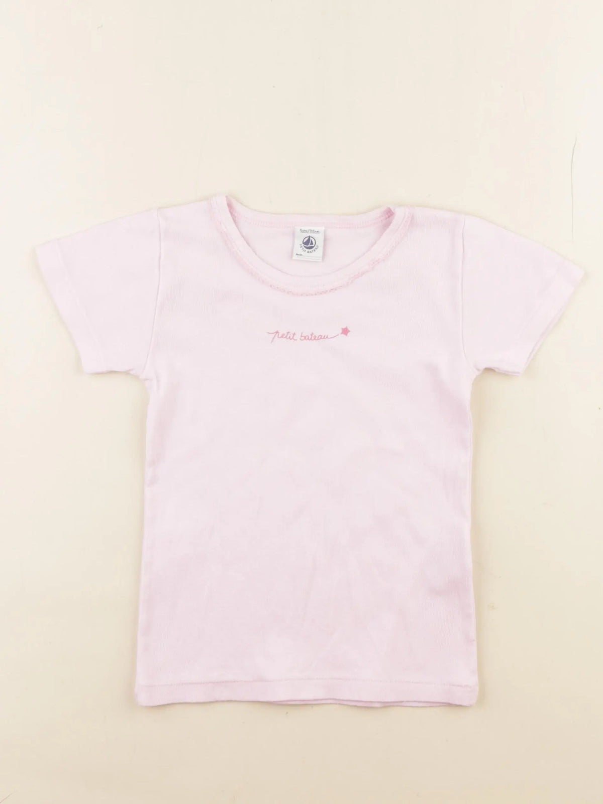 Petit Bateau - maillot de corps rose - 5 ans
