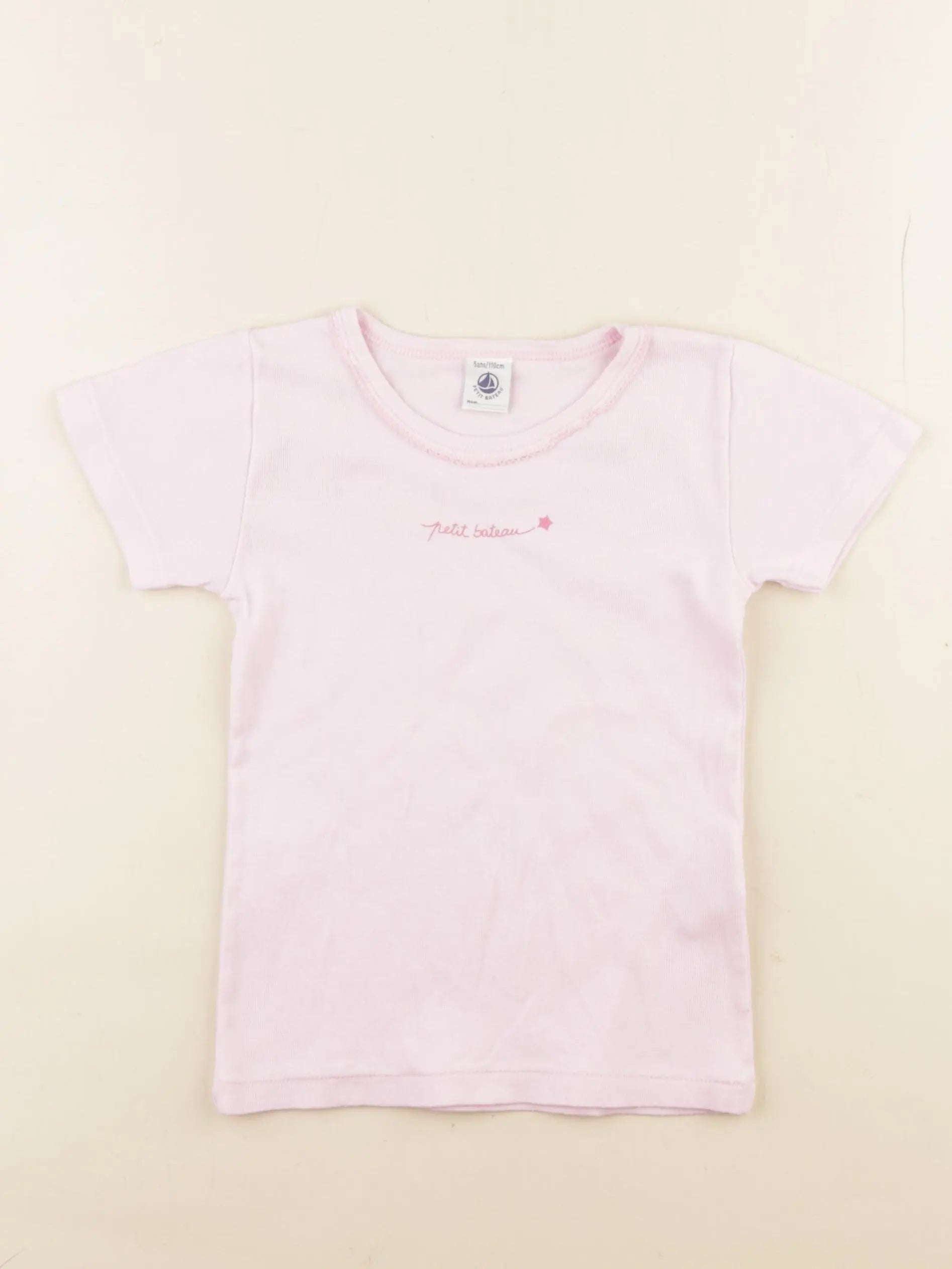 Petit Bateau - maillot de corps rose - 5 ans