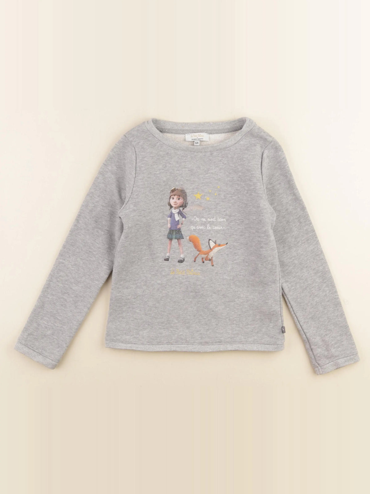 Galeries Lafayette - sweat gris - 6 ans