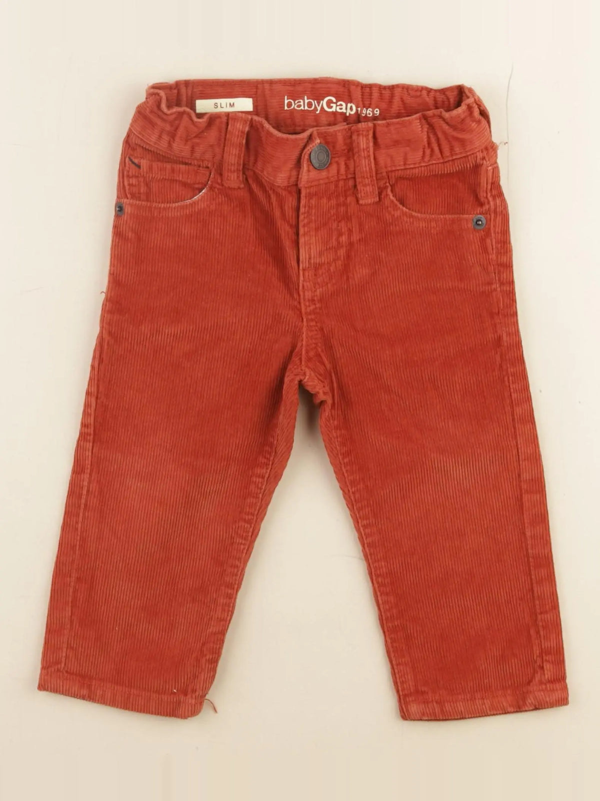 GAP - pantalon orange - 12/18 mois