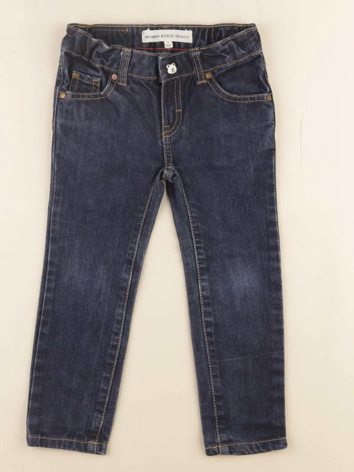 Monoprix - jean bleu - 3 ans