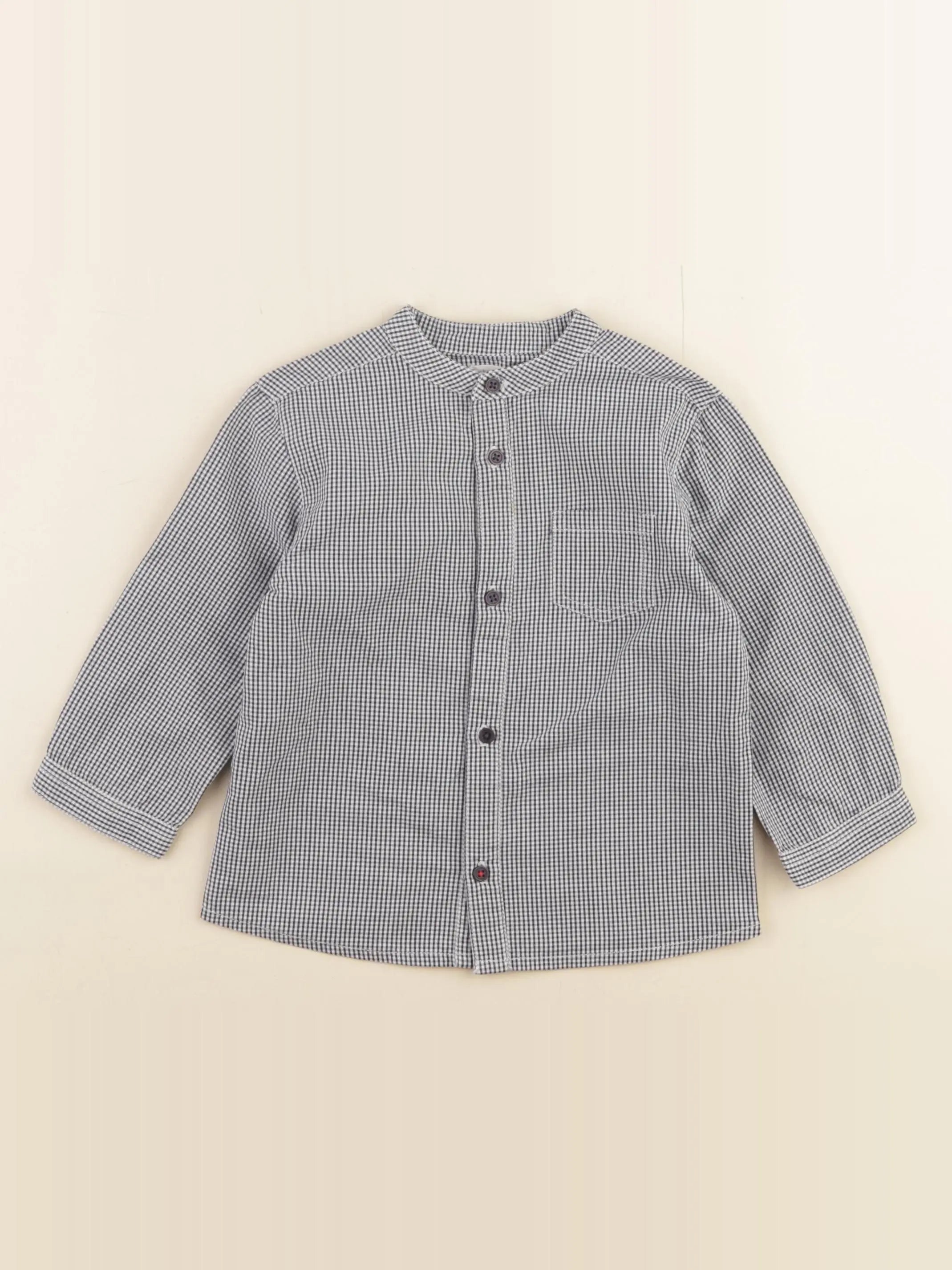 Boutchou - chemise bleu, blanc - 18 mois