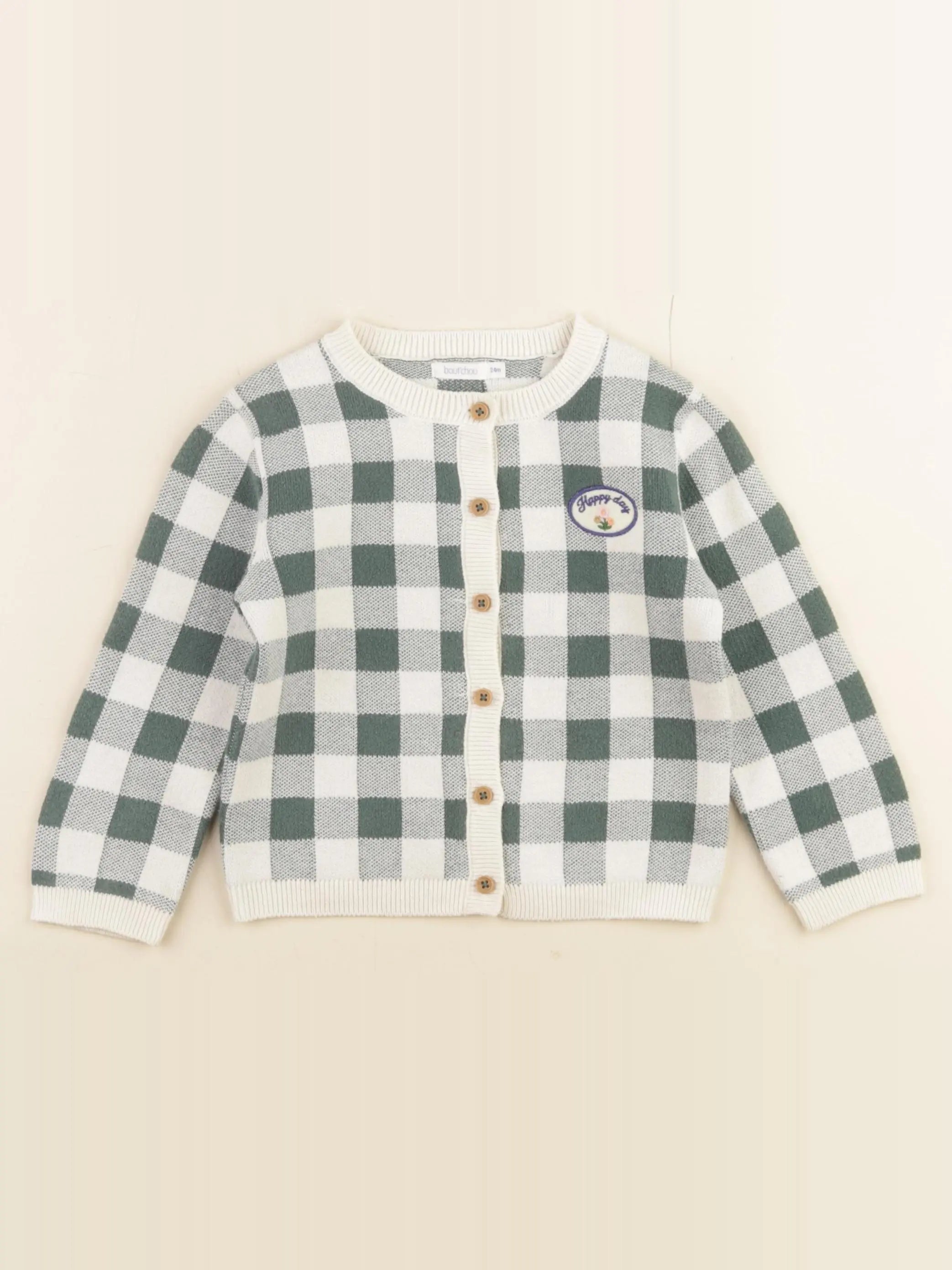 Boutchou - gilet multicolore - 24 mois