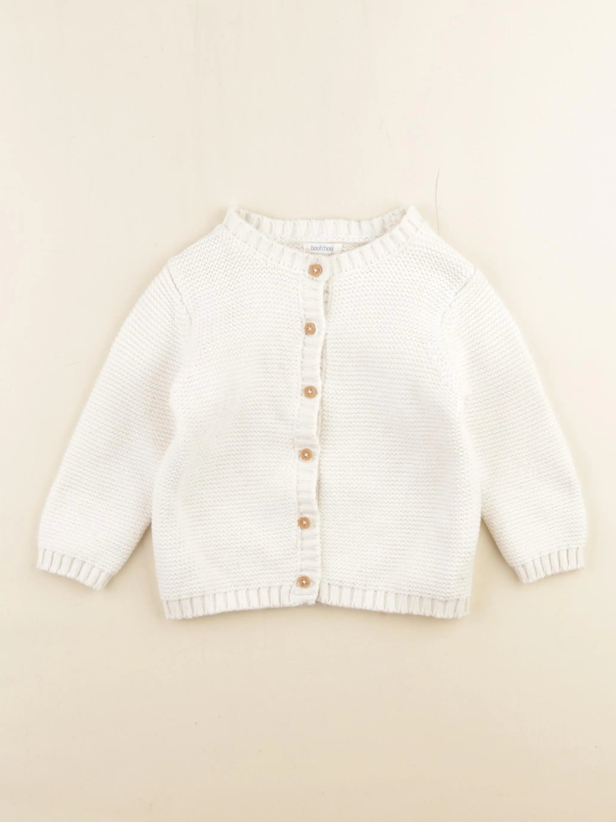 Boutchou - gilet blanc - 24 mois