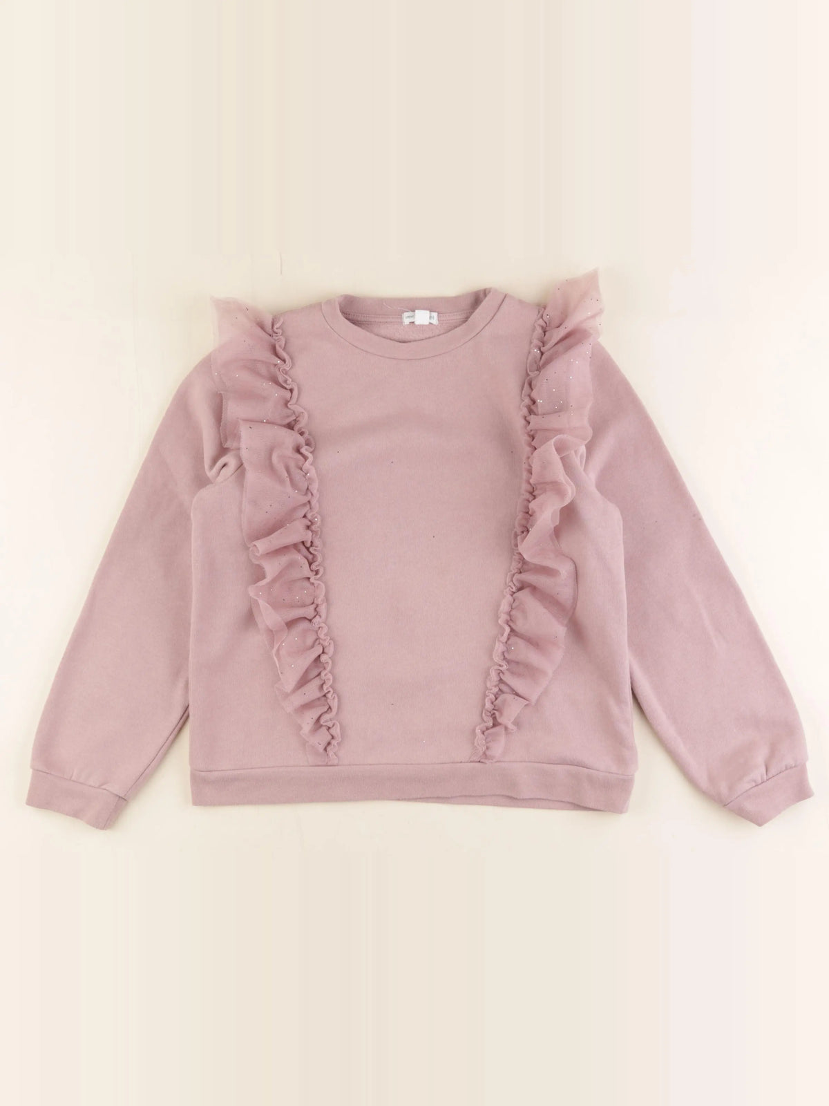 Vertbaudet - sweat rose - 12 ans