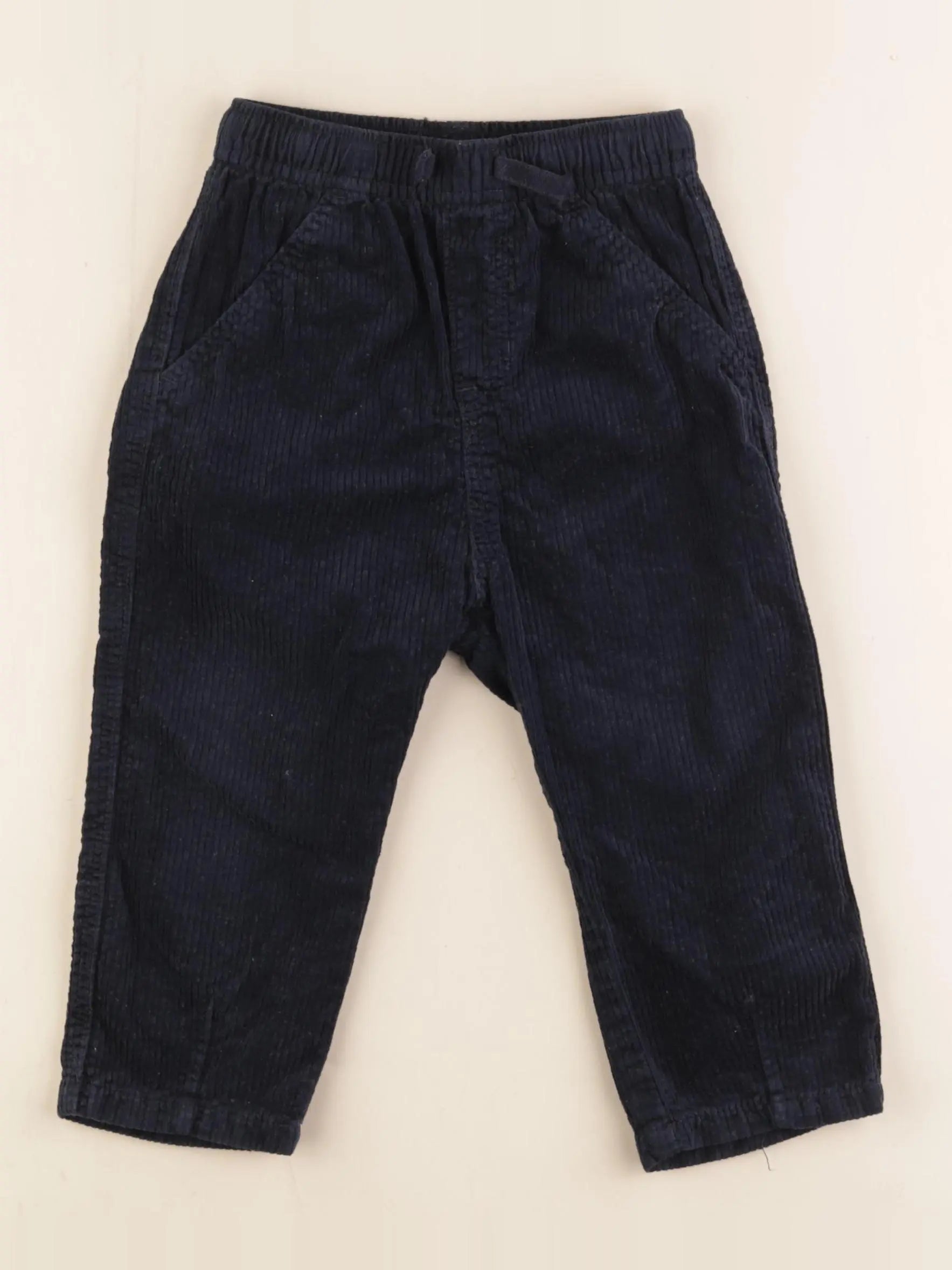 H&M - pantalon bleu - 18/24 mois