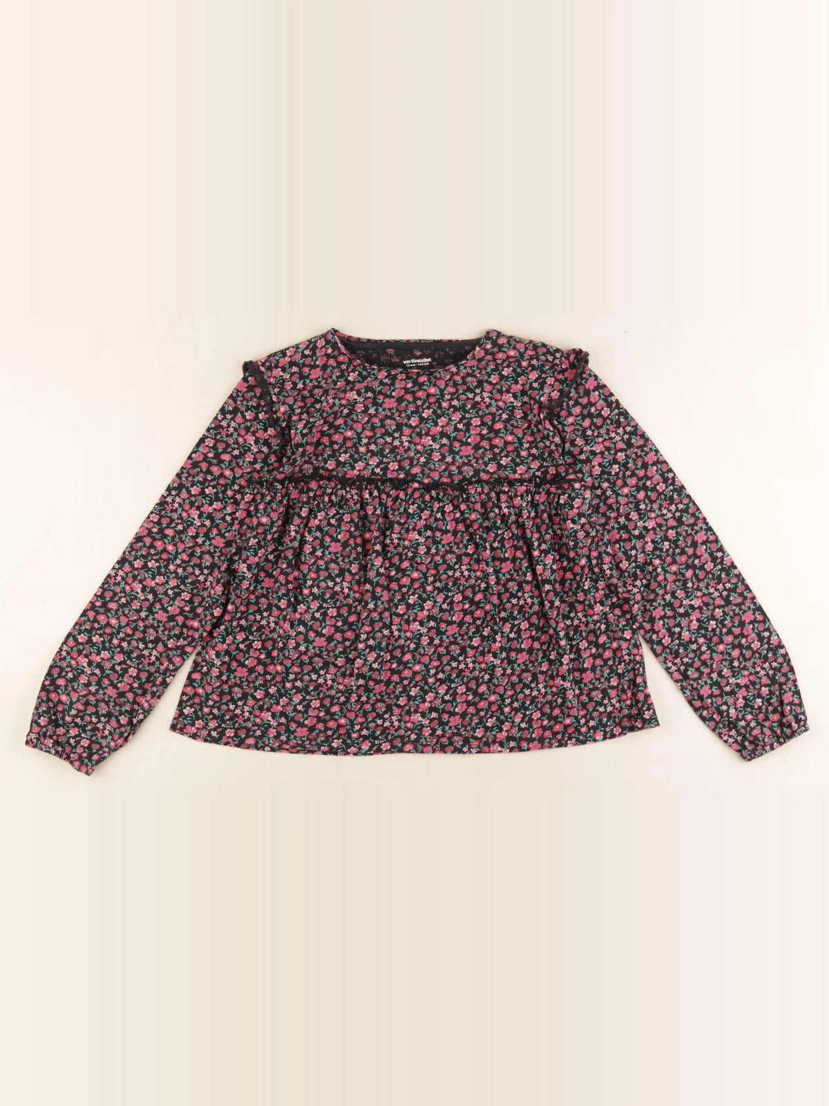 Vertbaudet - blouse rouge - 12 ans
