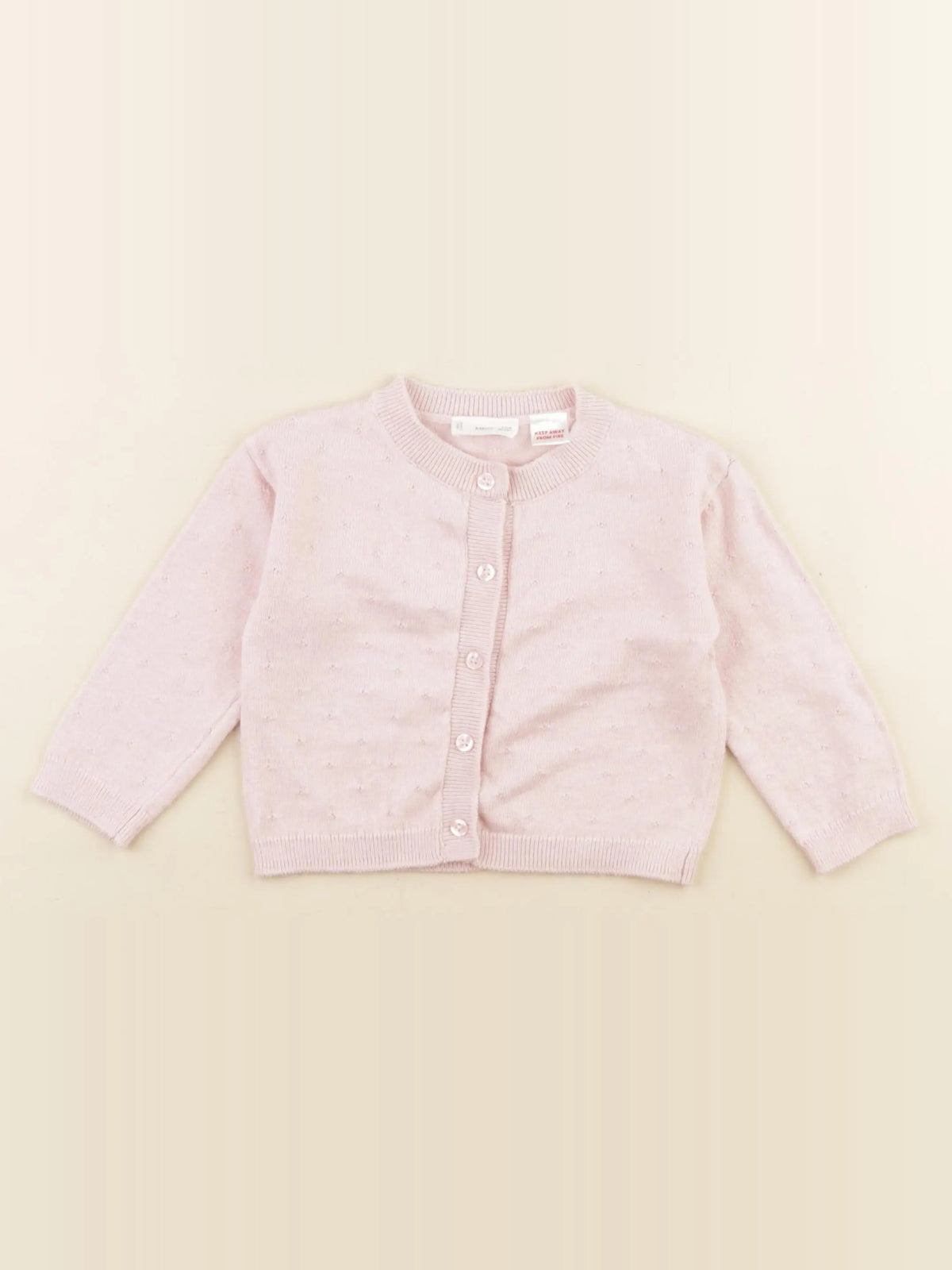 Mango - gilet rose - 9/12 mois