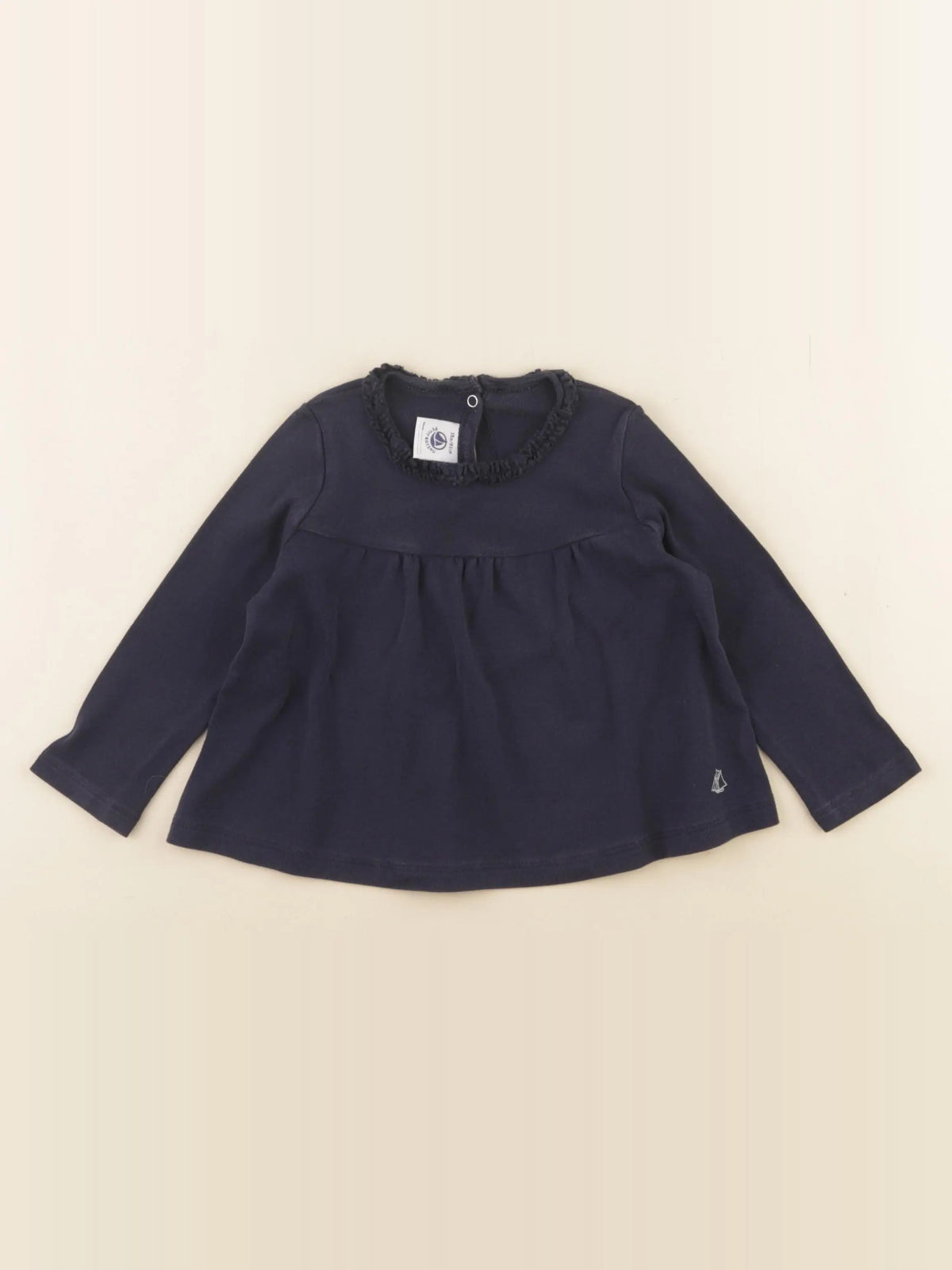 Petit Bateau - tee-shirt bleu - 18 mois