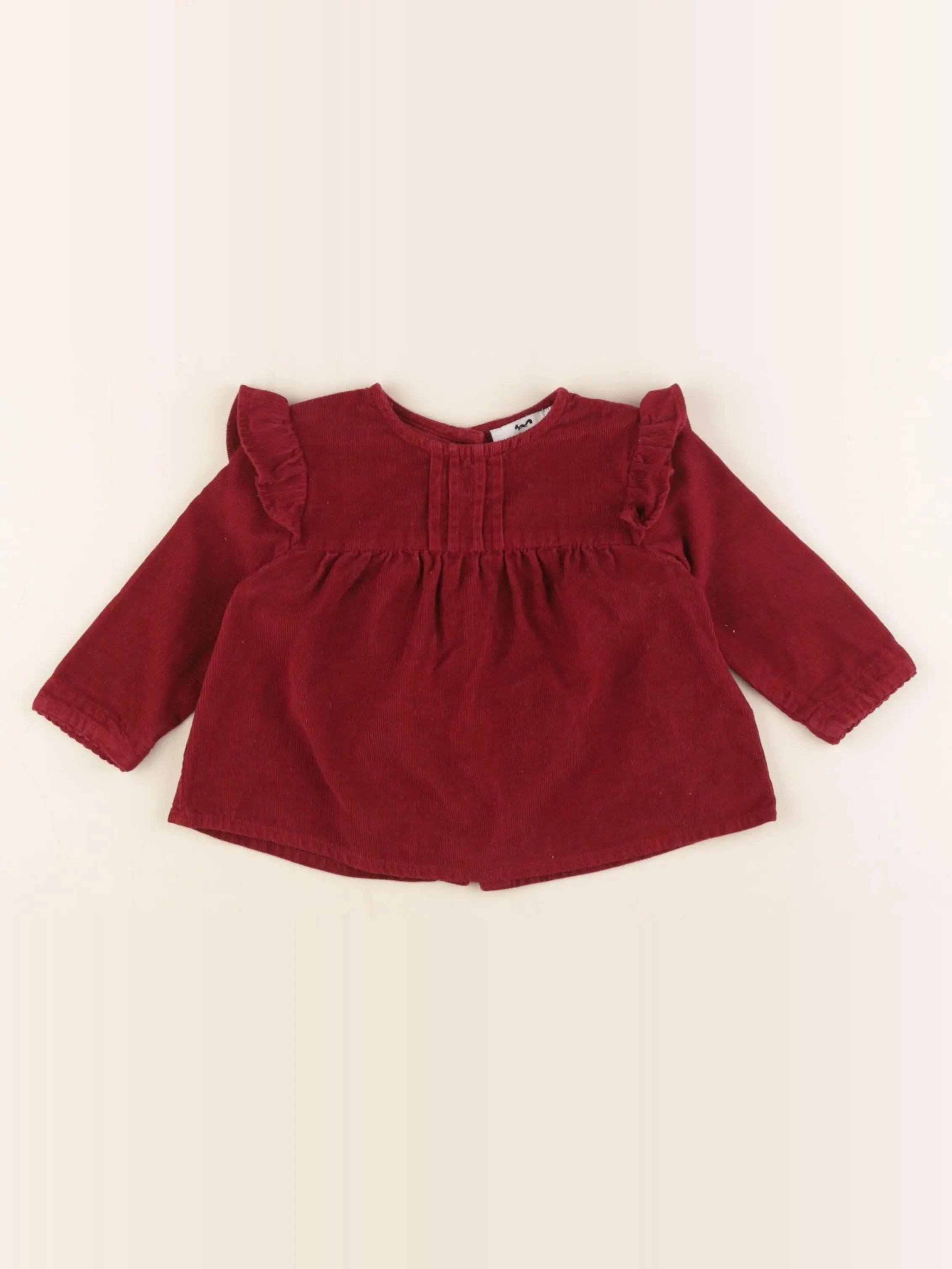 Cyrillus - blouse rouge - 9 mois