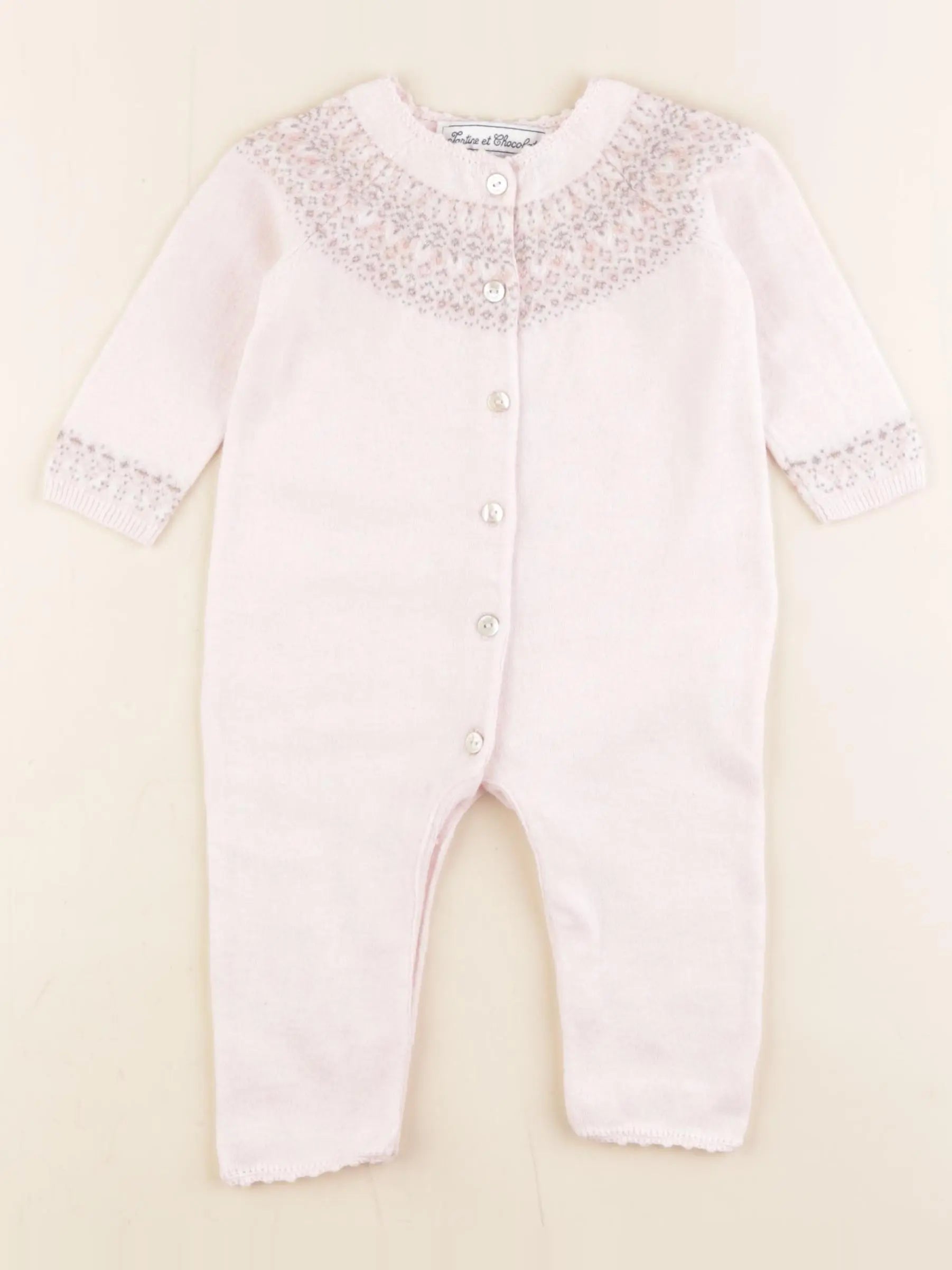 Tartine & Chocolat - combinaison rose - 6 mois