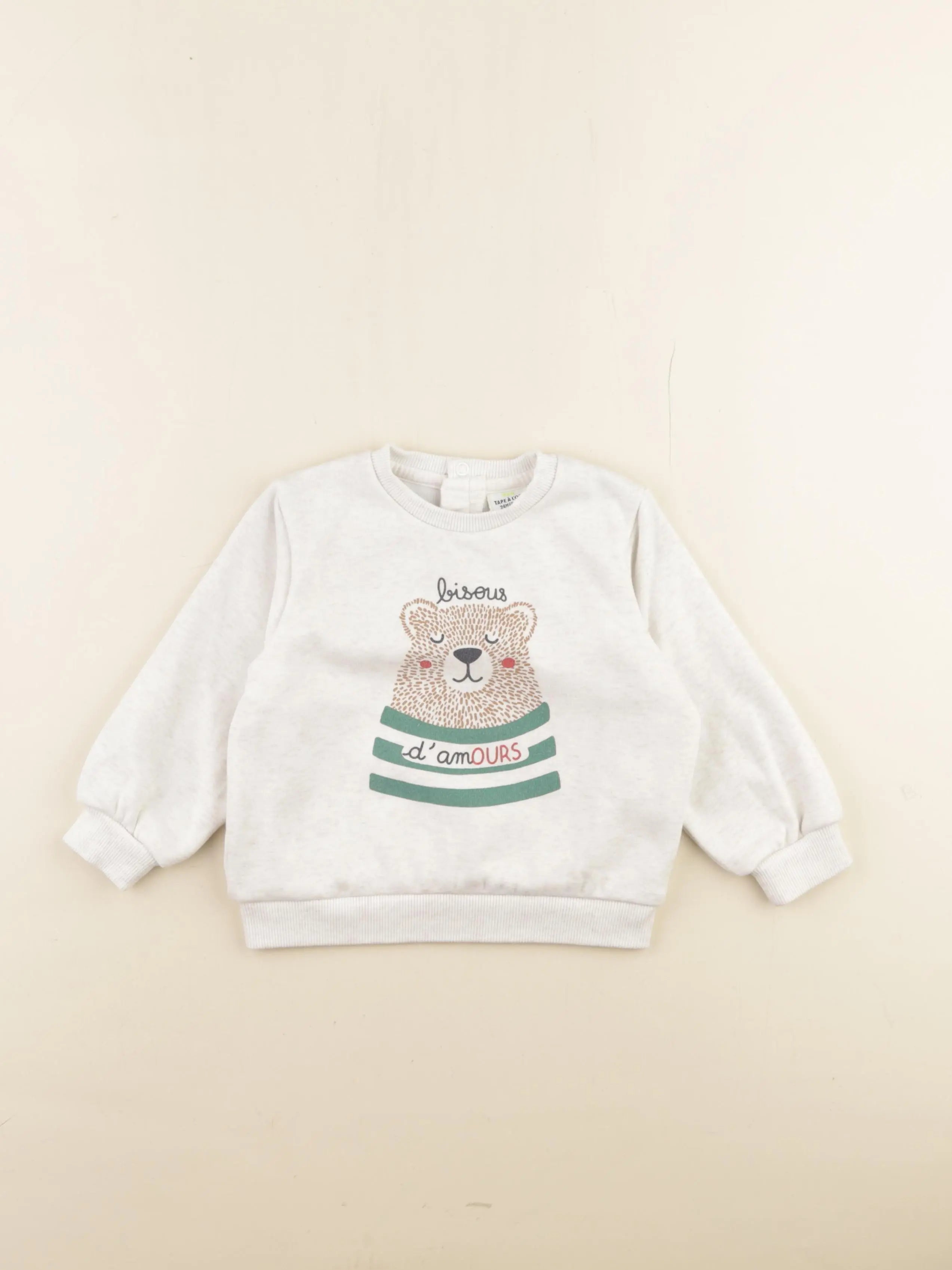 Tape à l'oeil - sweat beige - 24 mois