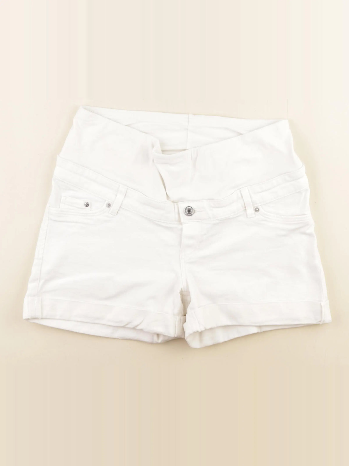 H&M - short grossesse blanc - s