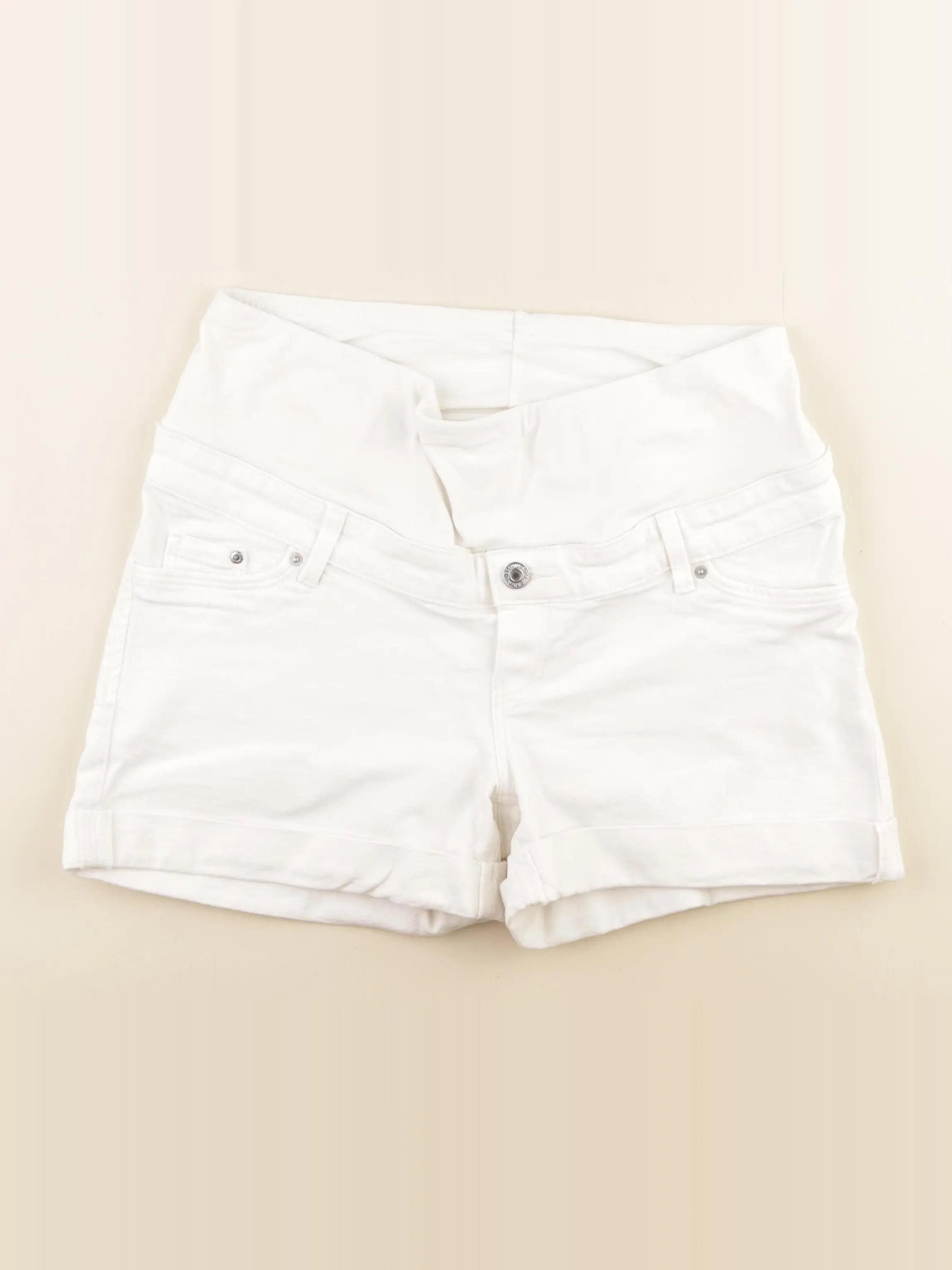 H&M - short grossesse blanc - s