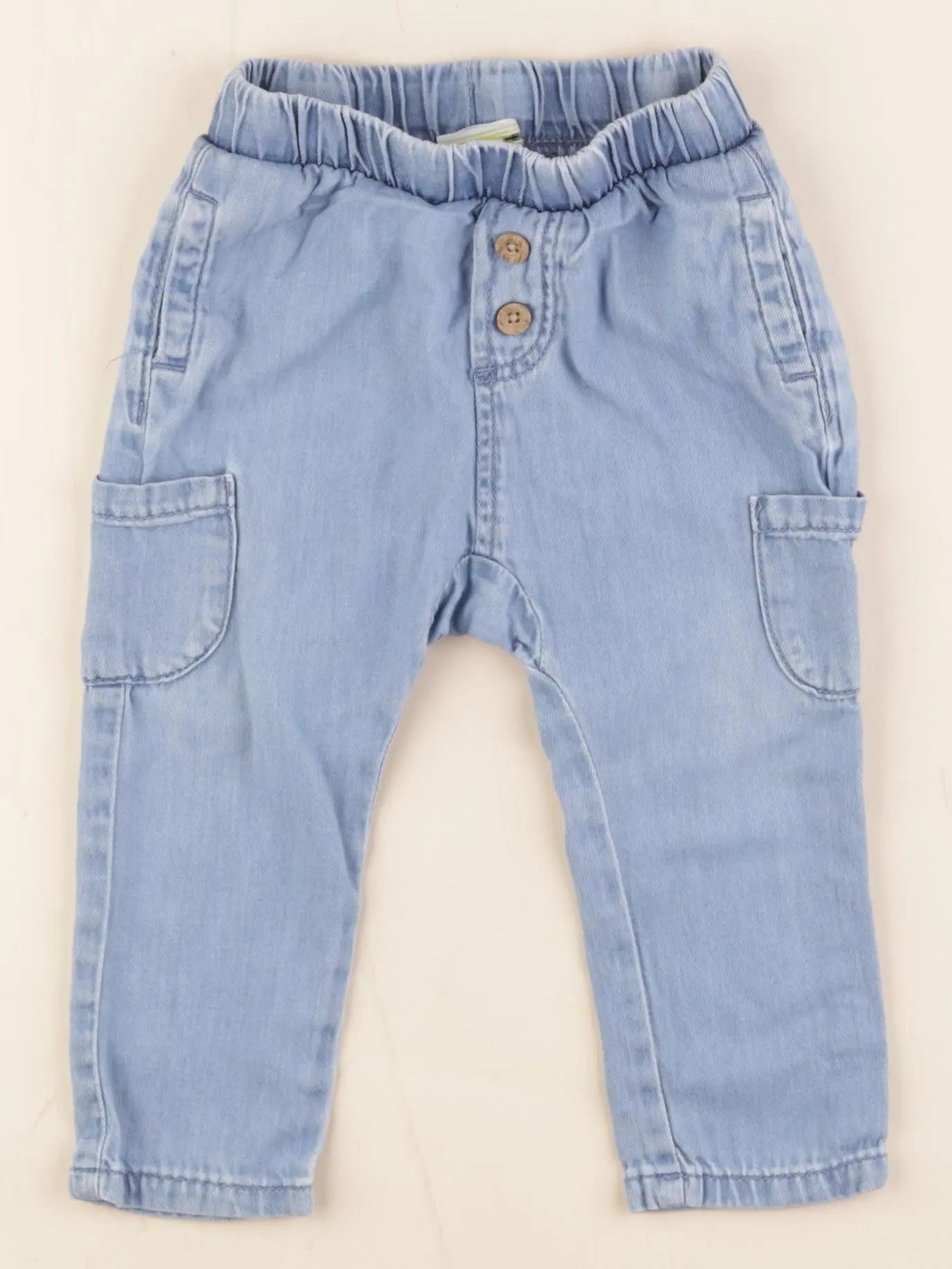 Tape à l'oeil - pantalon bleu - 12 mois