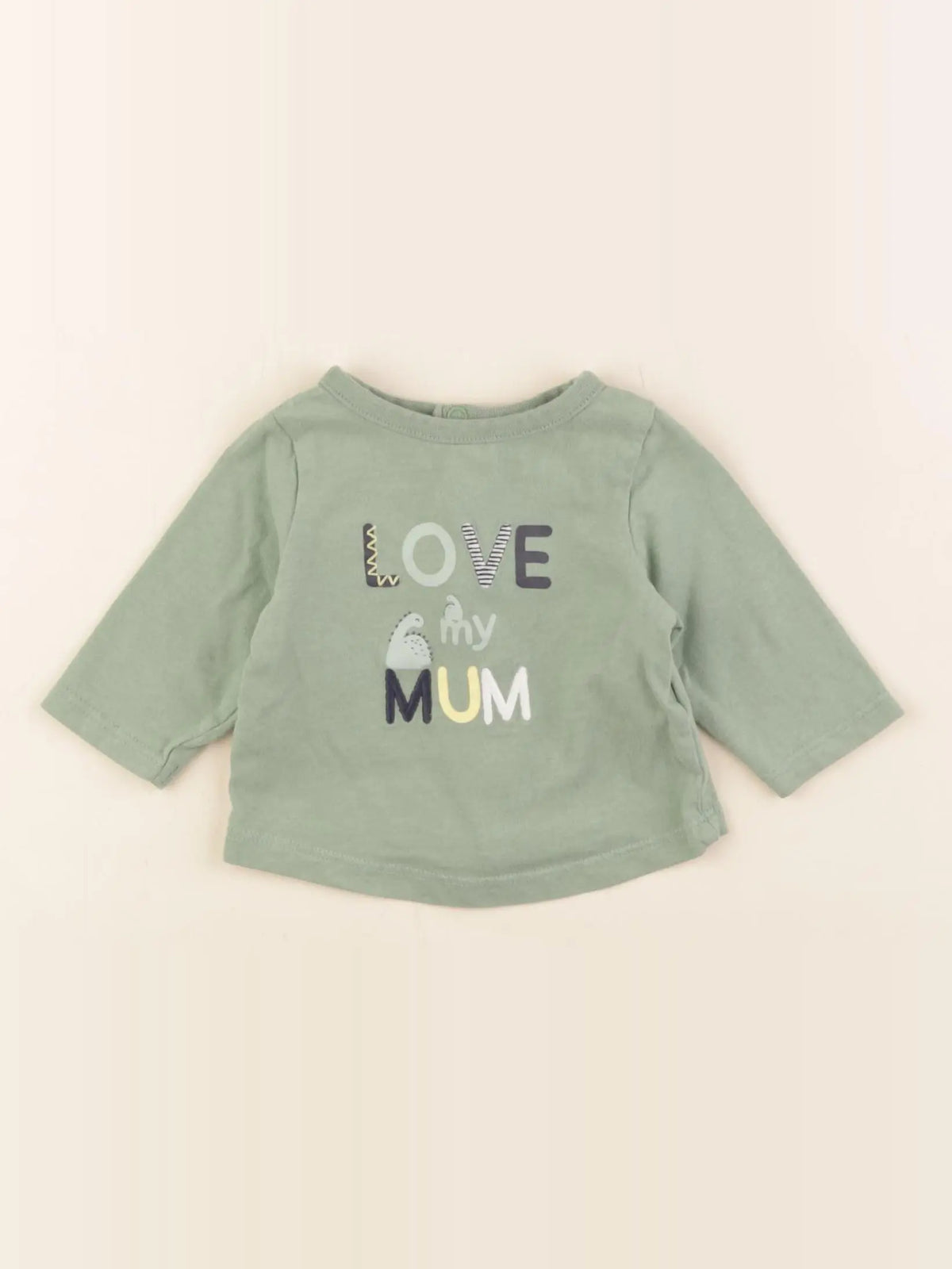 Tape à l'oeil - tee-shirt vert - 1 mois