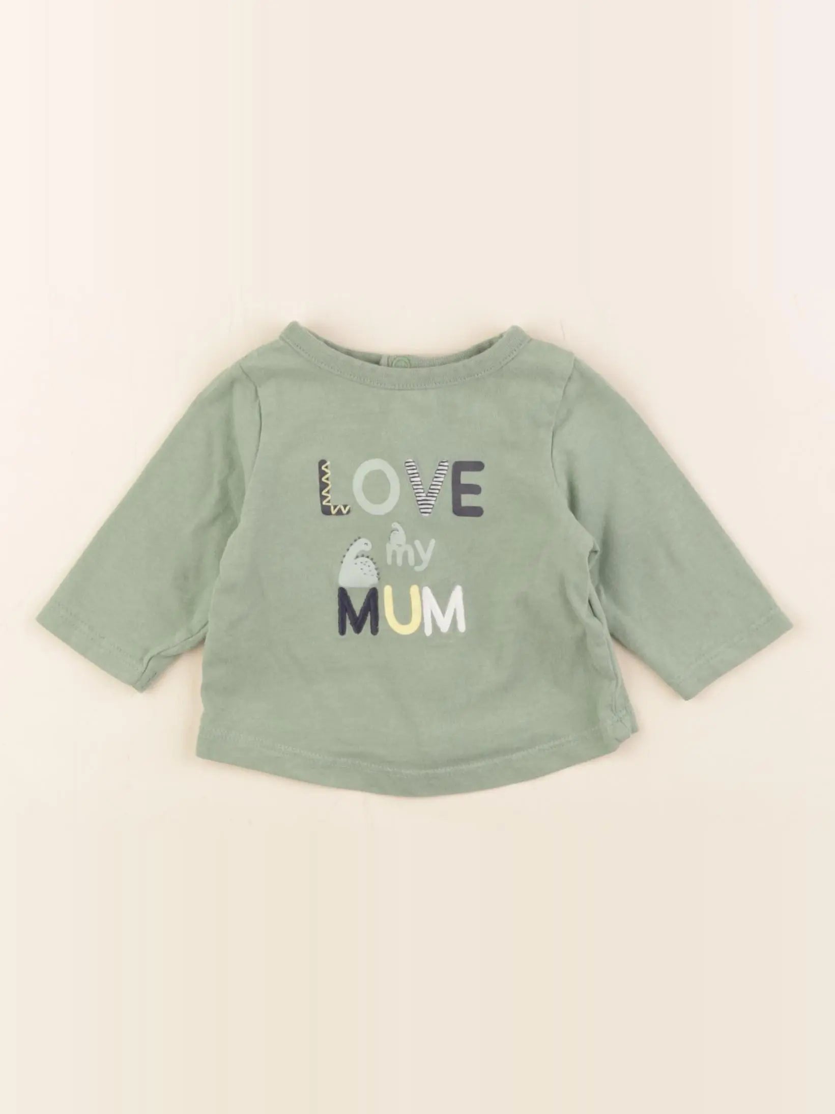 Tape à l'oeil - tee-shirt vert - 1 mois