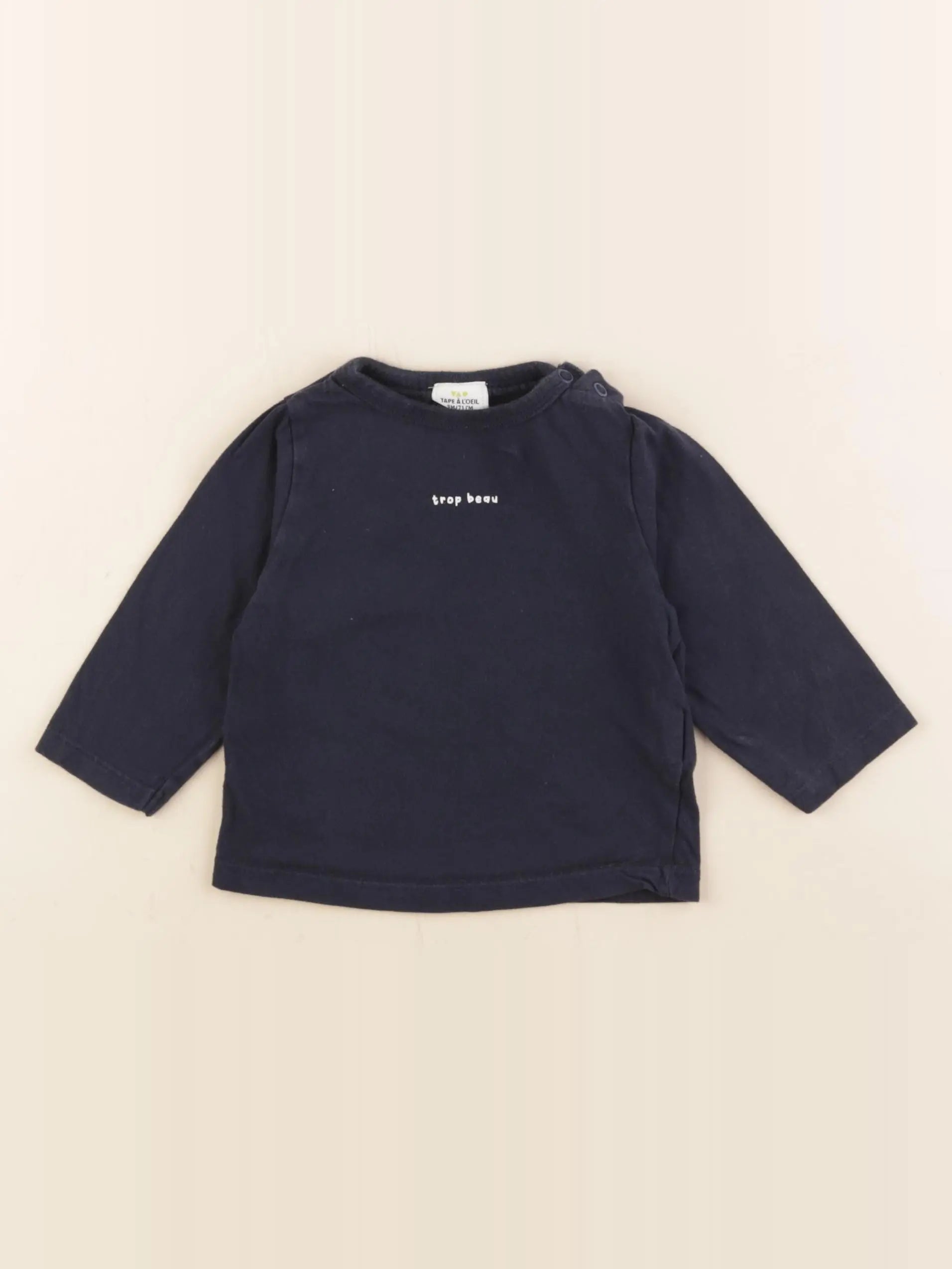 Tape à l'oeil - tee-shirt bleu - 9 mois