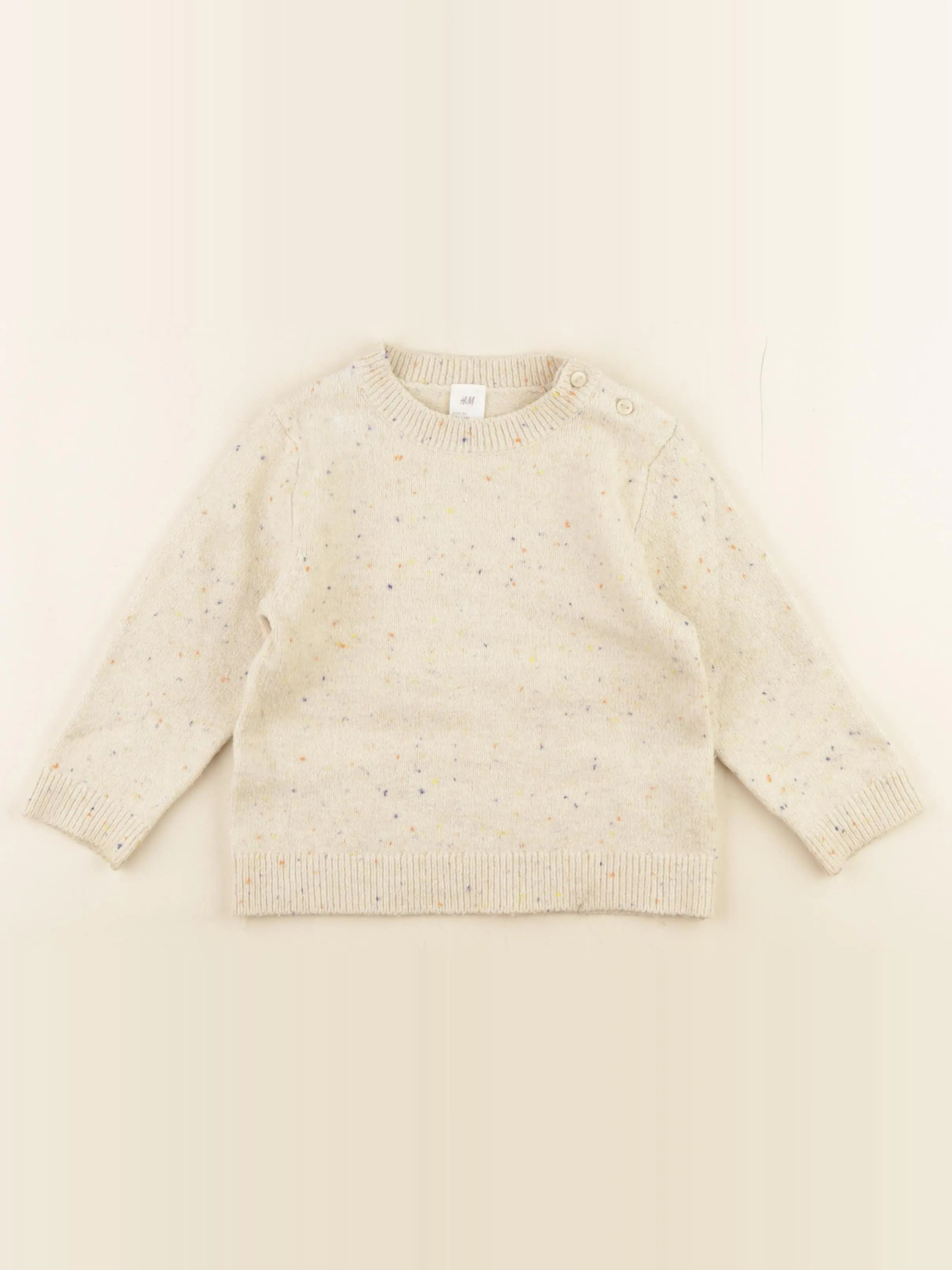H&M - pull beige - 12/18 mois