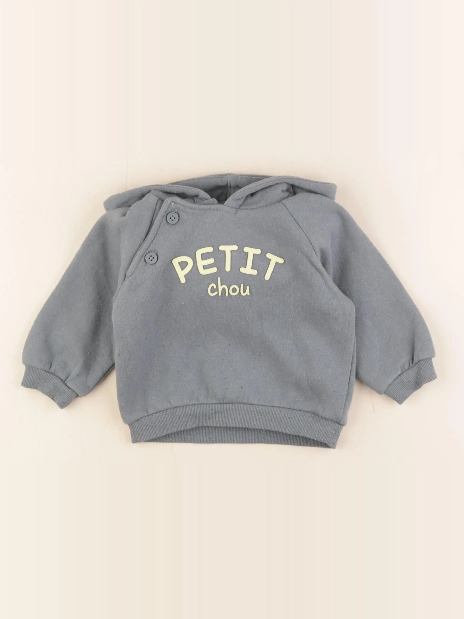 Tape à l'oeil - sweat gris - 9 mois