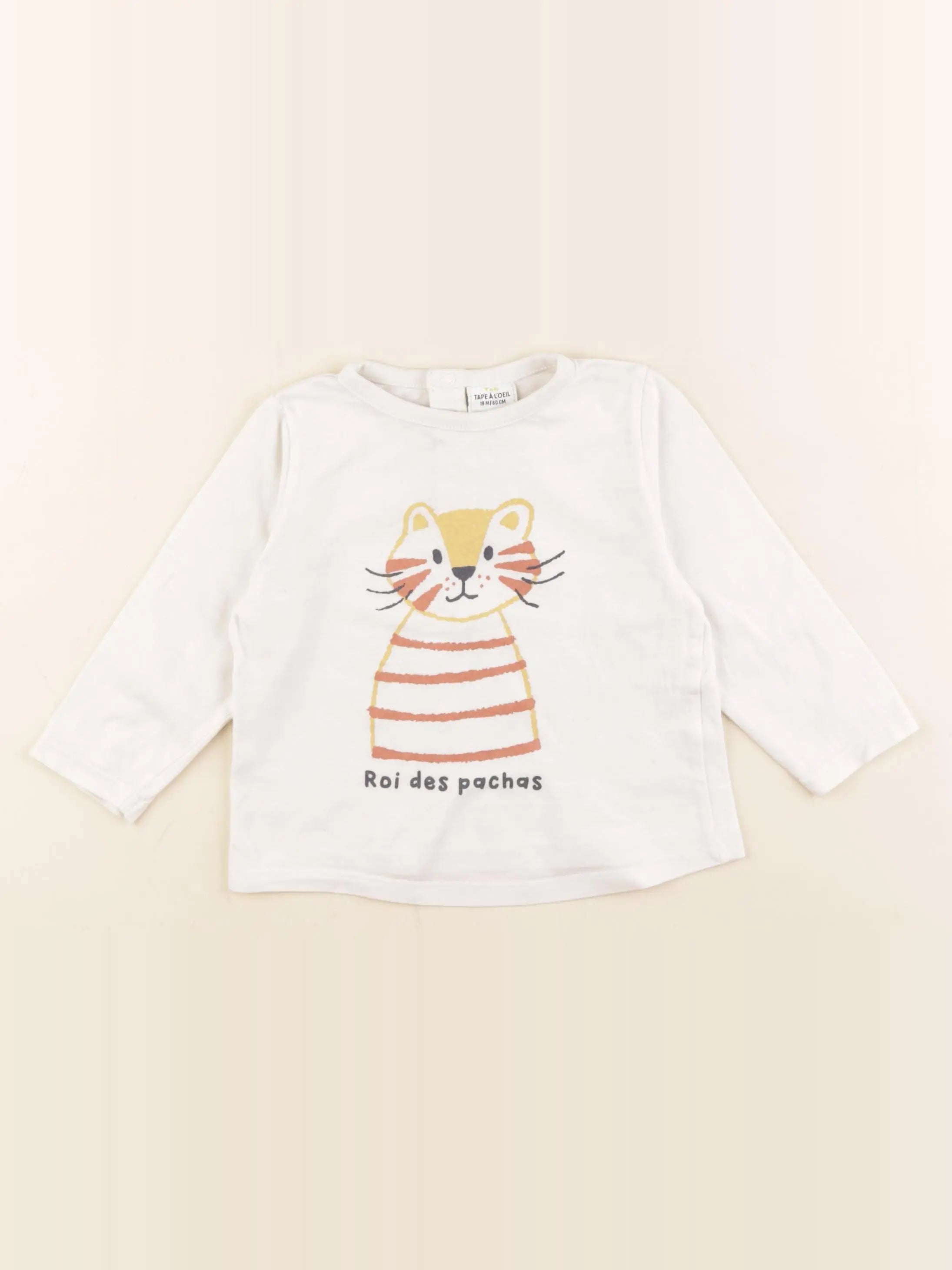 Tape à l'oeil - tee-shirt blanc - 18 mois