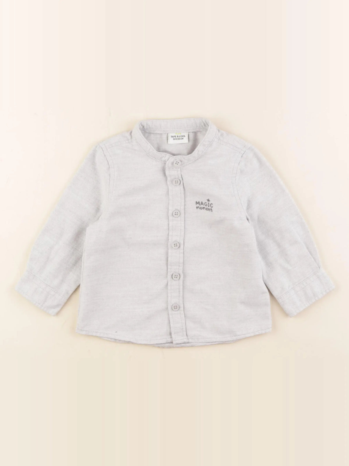 Tape à l'oeil - chemise gris - 18 mois