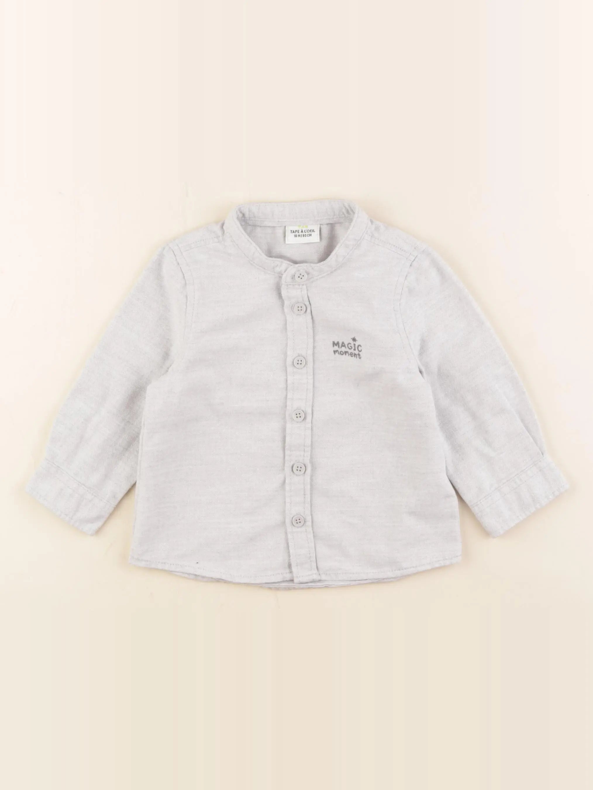 Tape à l'oeil - chemise gris - 18 mois