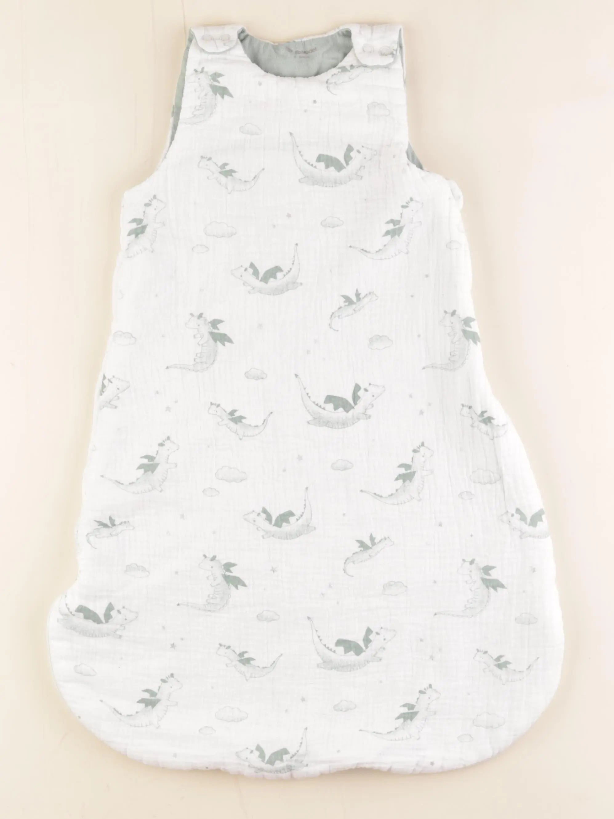 Vertbaudet - gigoteuse TOG 2,5 blanc, vert - 0/6 mois