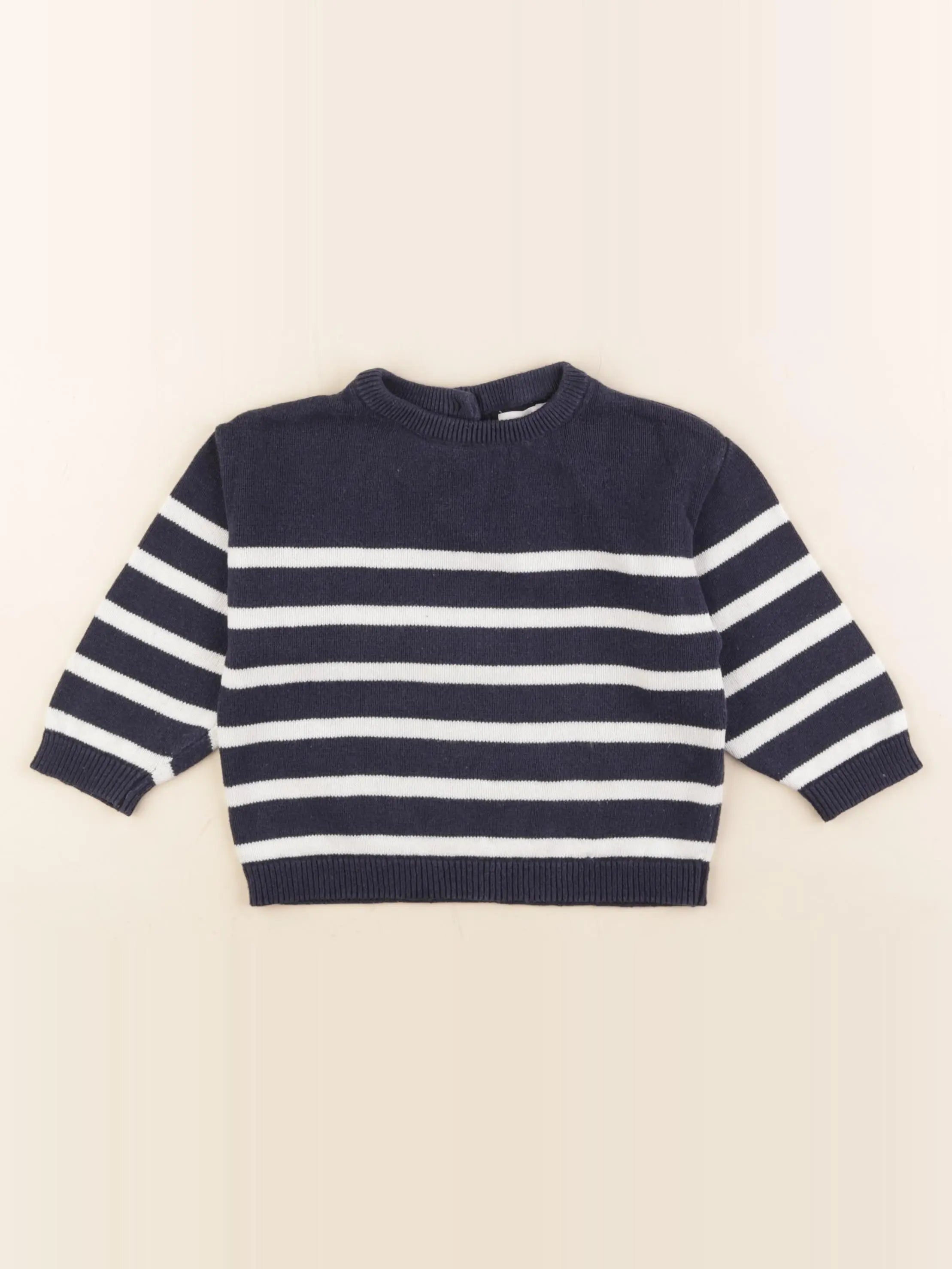 Vertbaudet - pull bleu - 18 mois