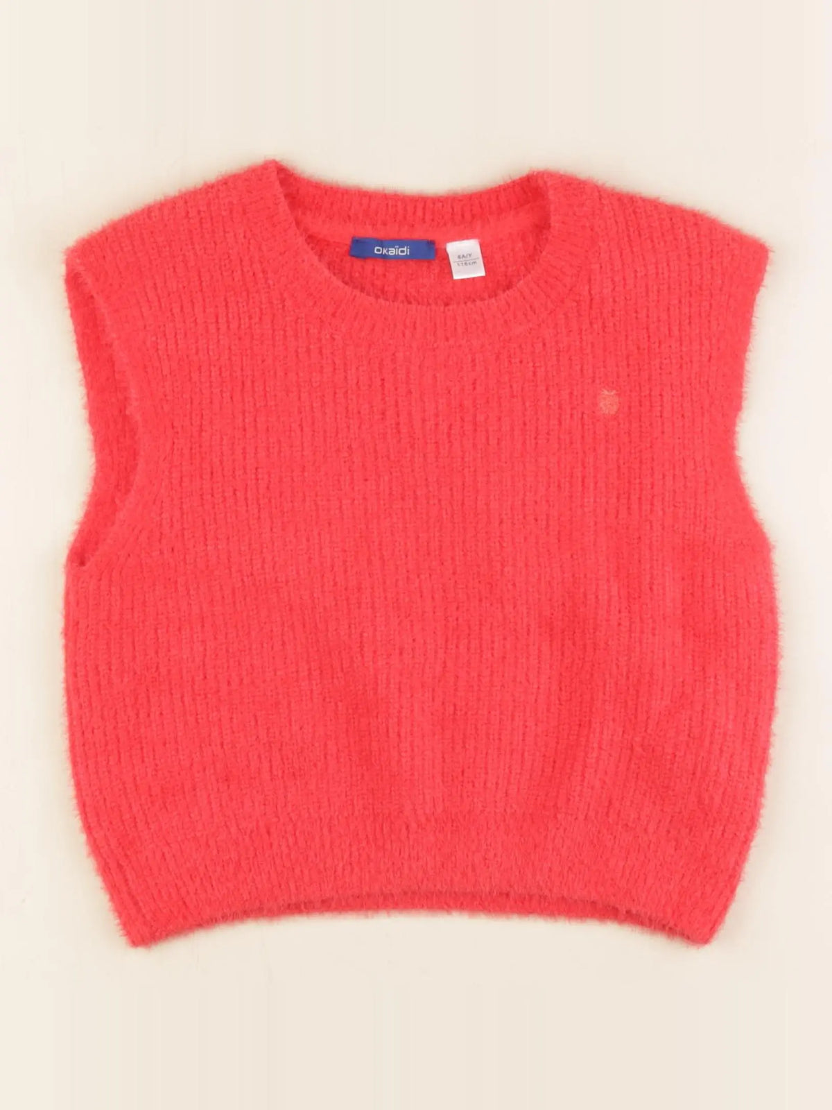 Okaidi - pull rouge - 6 ans