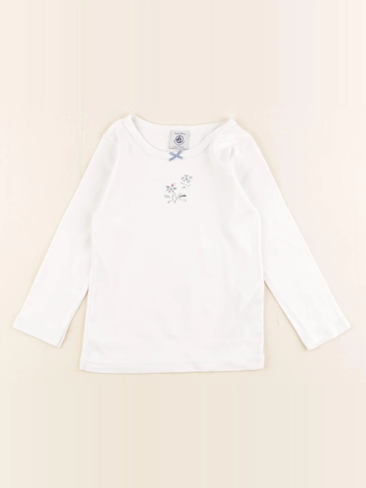 Petit Bateau - maillot de corps blanc - 3 ans