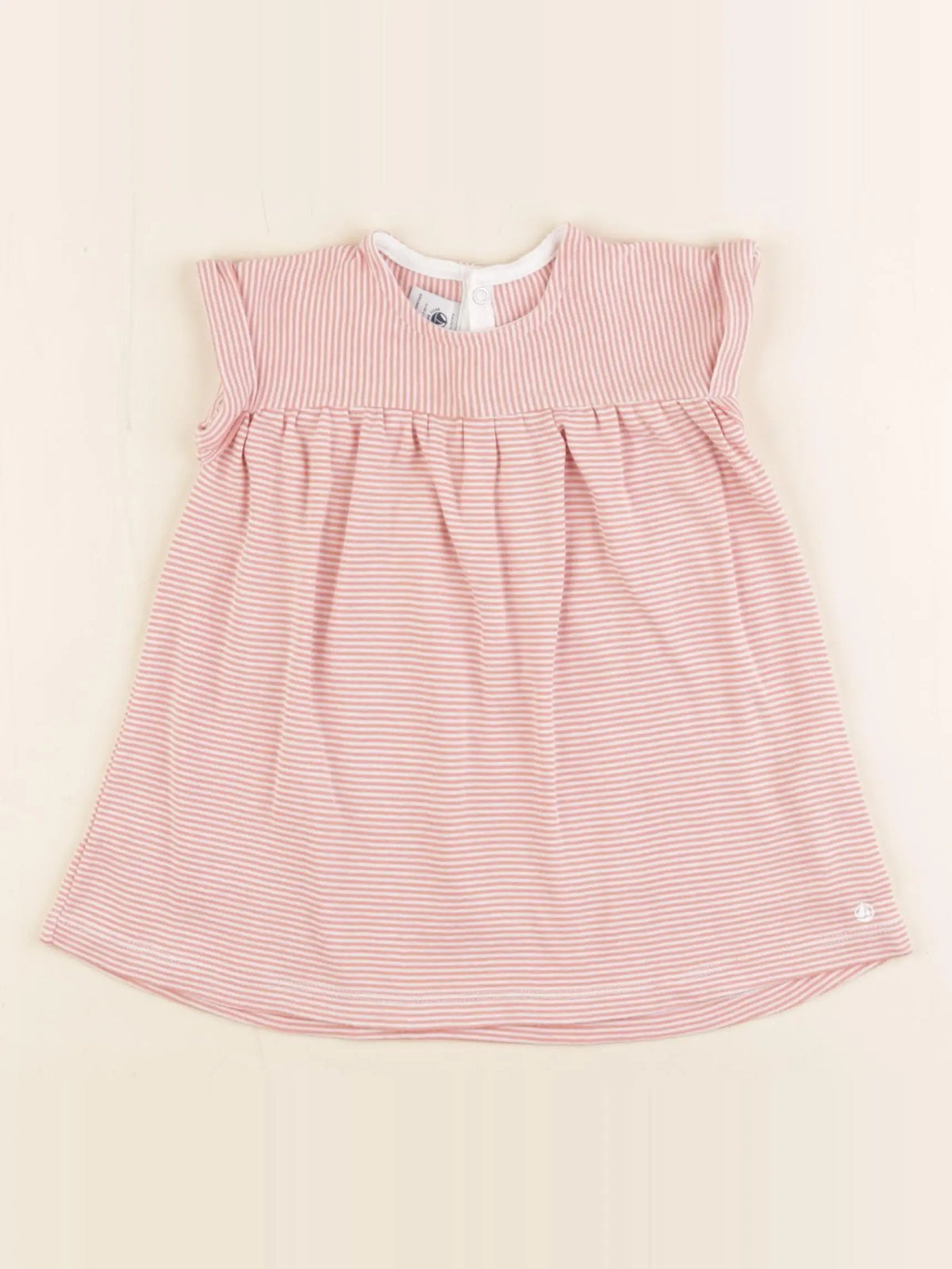 Petit Bateau - robe rose - 6 mois