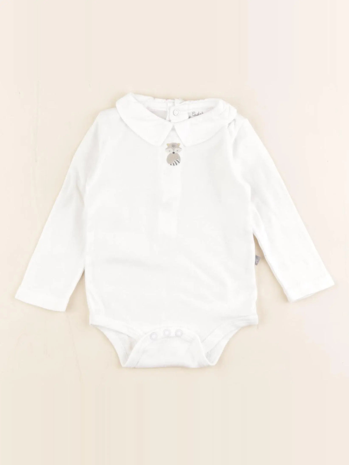 Cadet Rousselle - body à col blanc - 6 mois