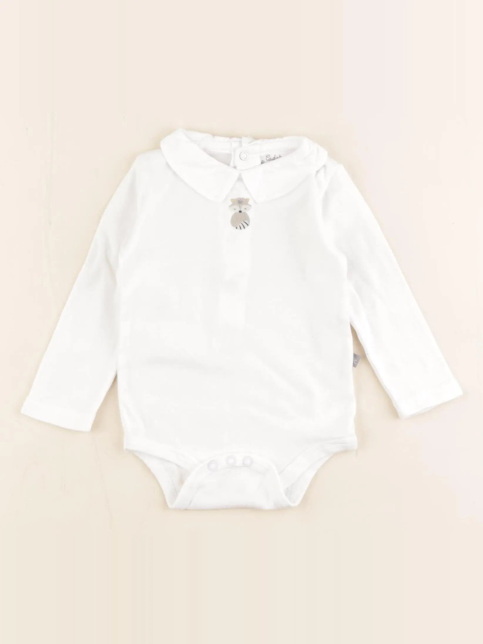 Cadet Rousselle - body à col blanc - 6 mois