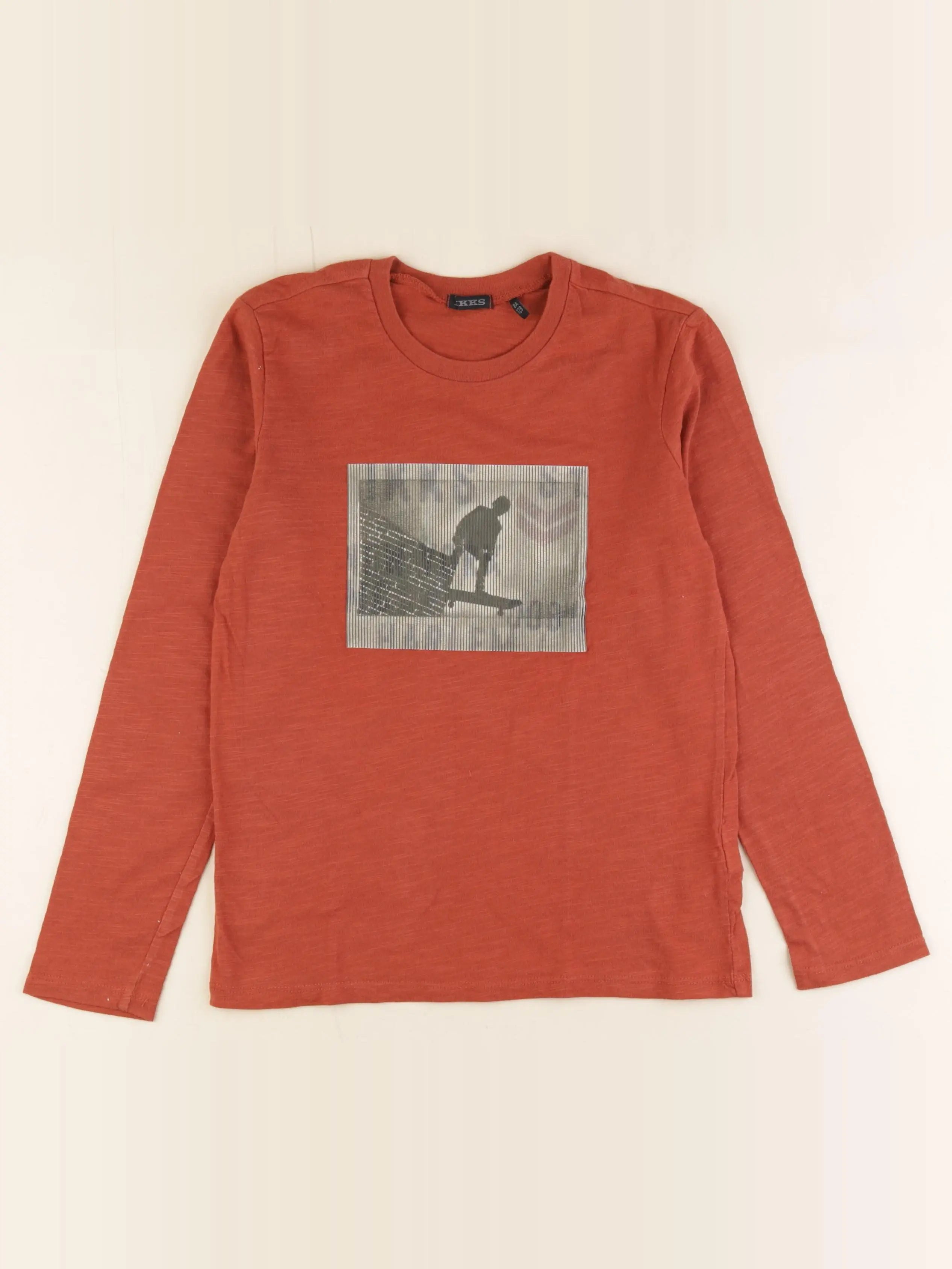 IKKS - tee-shirt orange - 8 ans