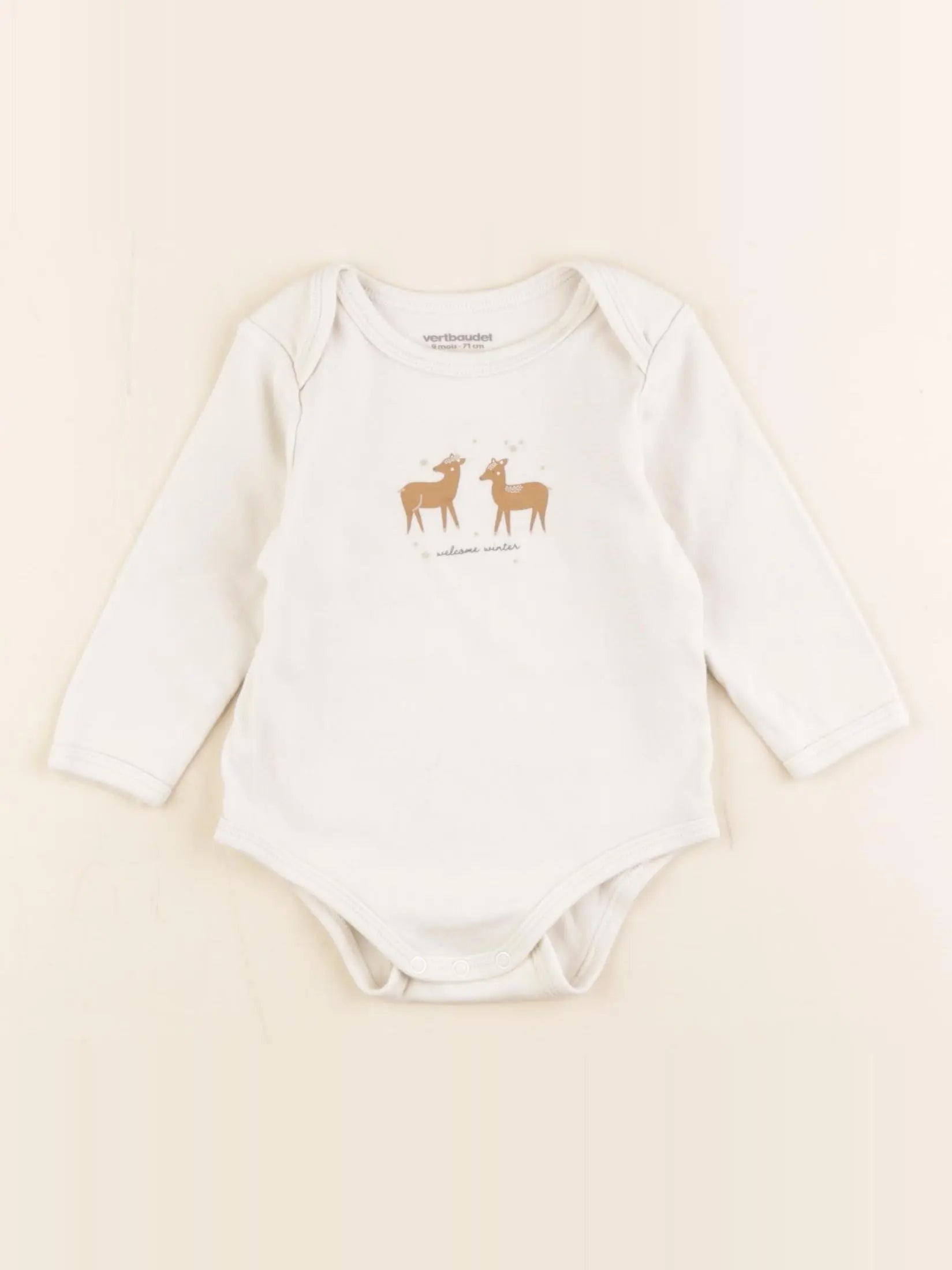 Vertbaudet - body blanc - 9 mois