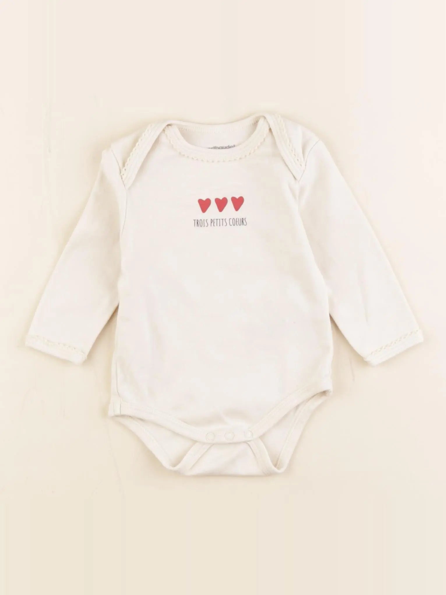 Vertbaudet - body blanc - 6 mois