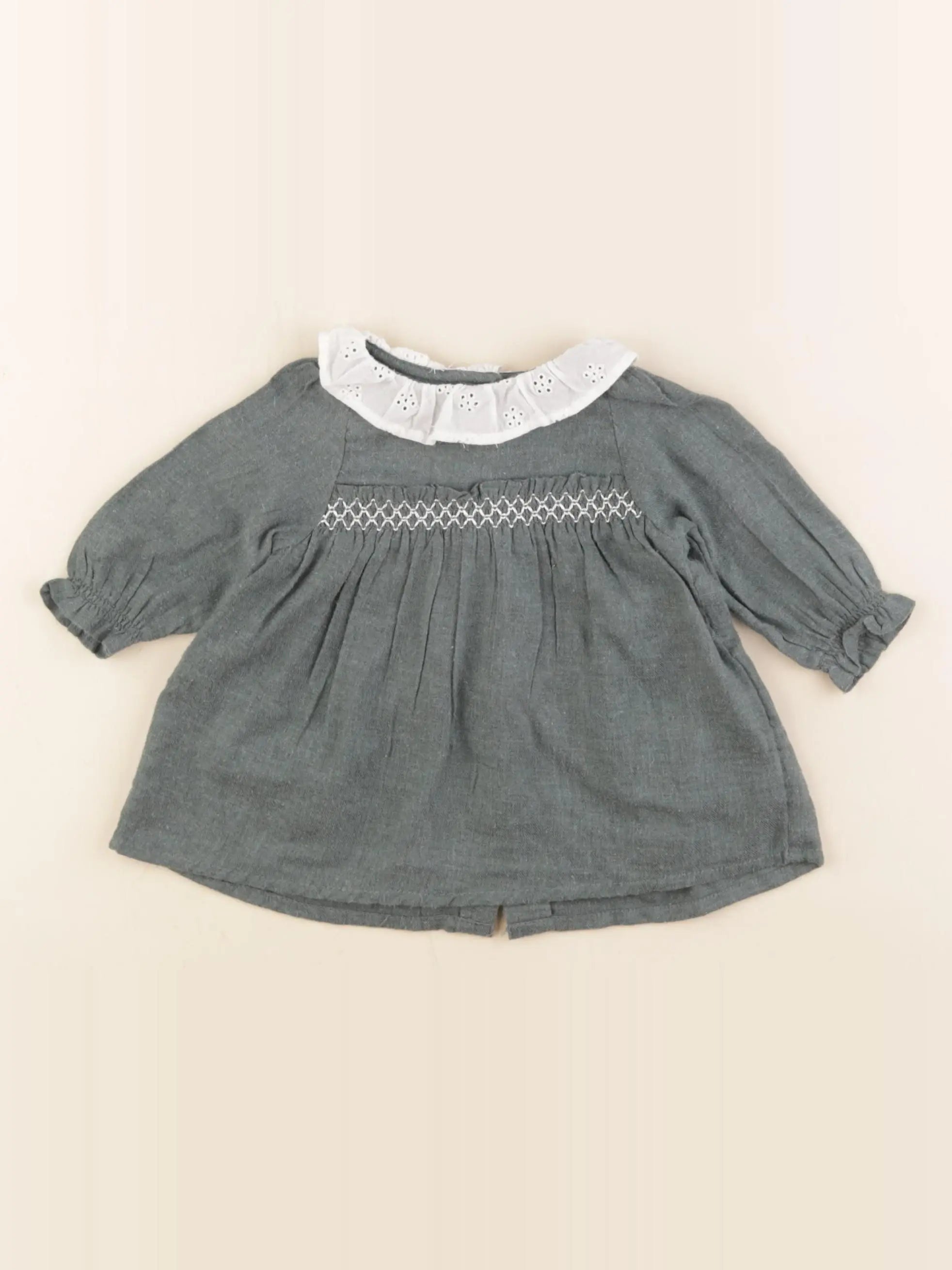 Vertbaudet - robe vert - 1 mois