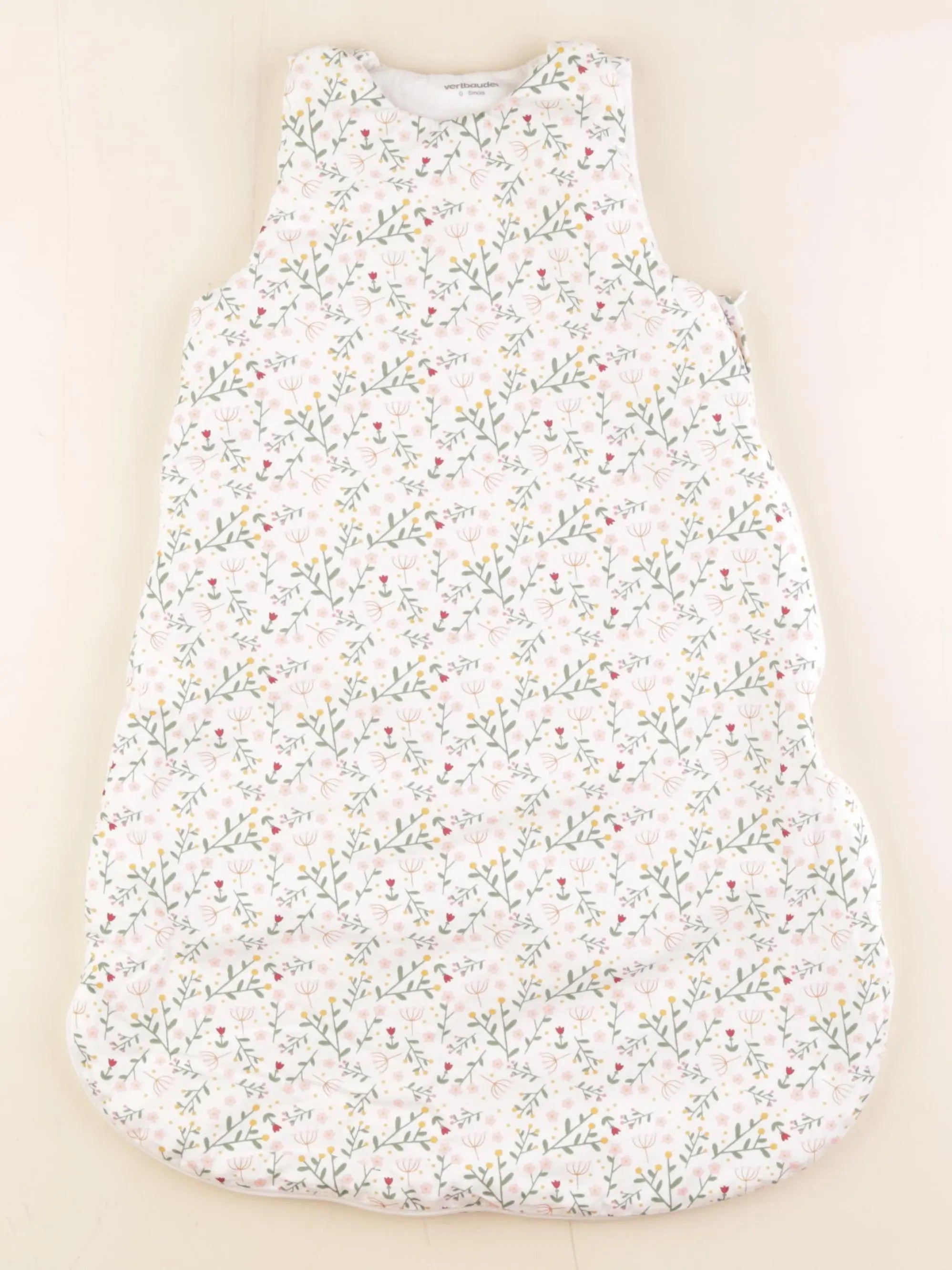 Vertbaudet - gigoteuse TOG 2,5 blanc, rose - 0/6 mois