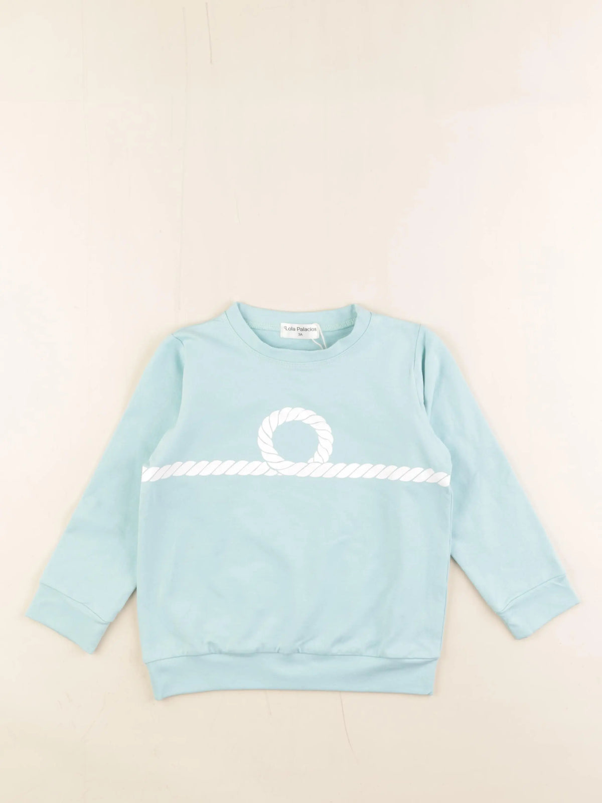 Lola Palacios - sweat bleu - 3 ans