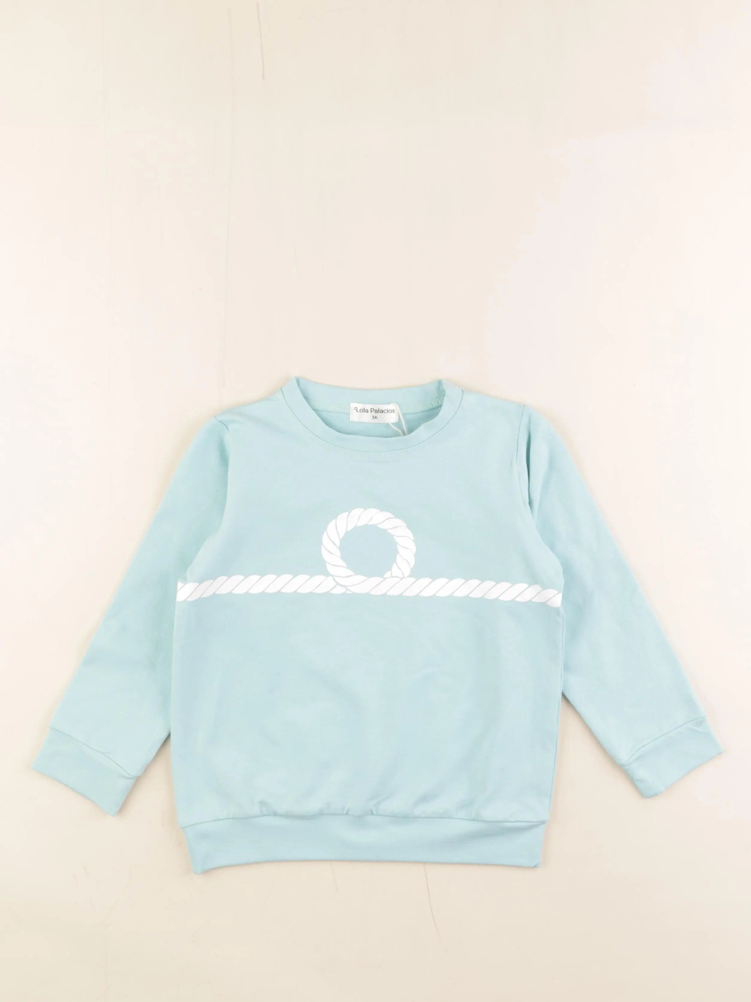Lola Palacios - sweat bleu - 3 ans