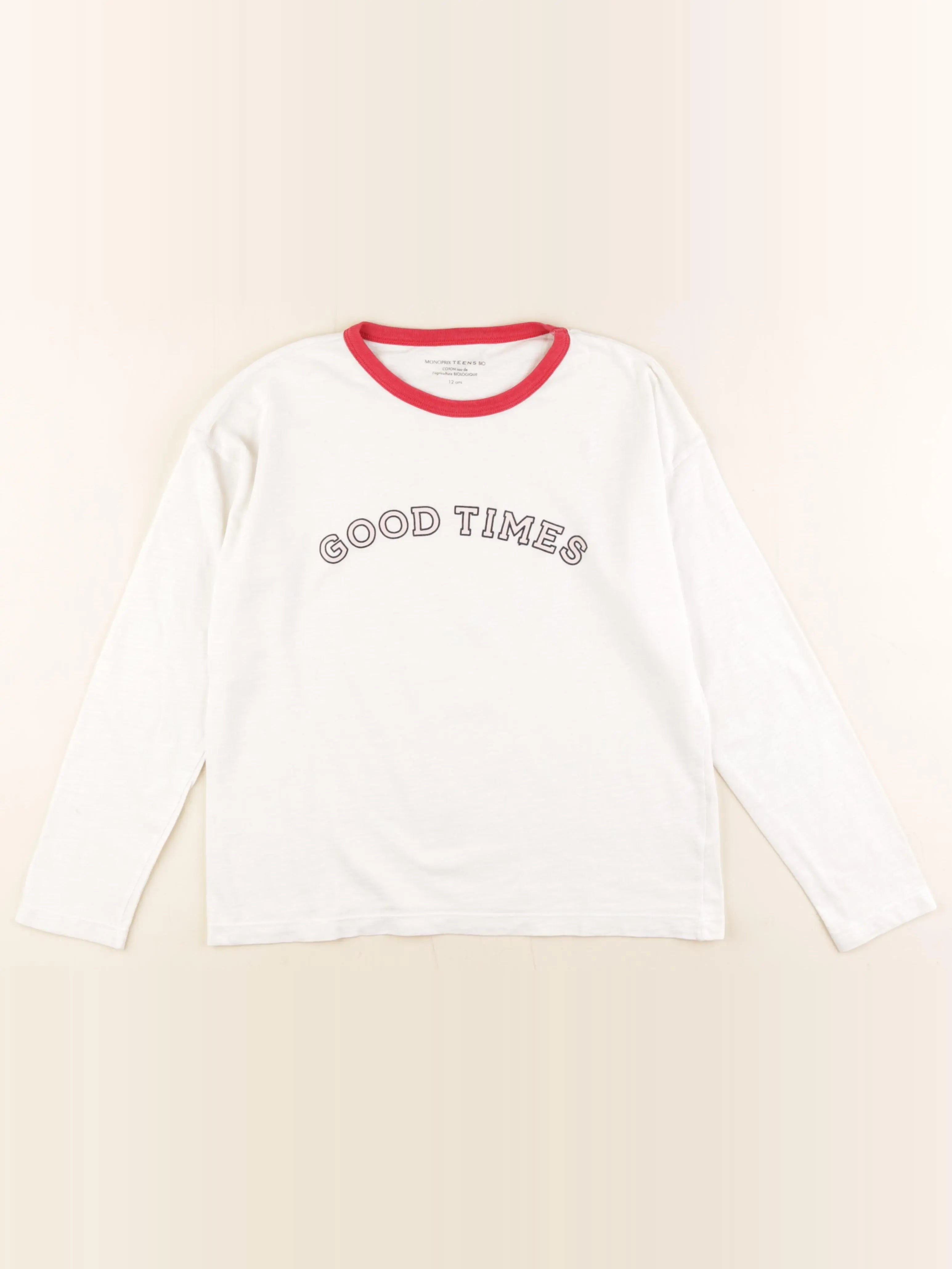 Monoprix - tee-shirt blanc - 12 ans